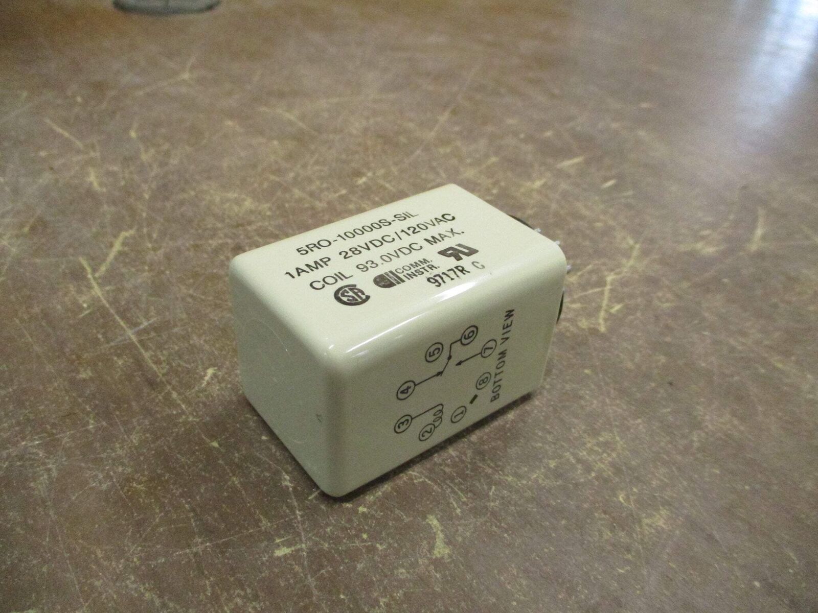Sigma Relay 5RO-10000S-SIL 93.0 VDC Coil Used