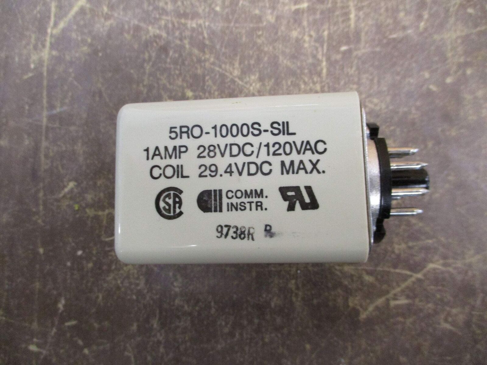 Sigma Relay 5RO-1000S-SIL 29.4VDC Coil Used