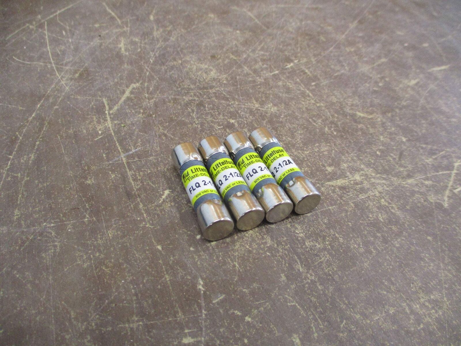 Littelfuse Fuse FLQ 2-1/2A 500V 2 1/2A *Lot of 4* Used