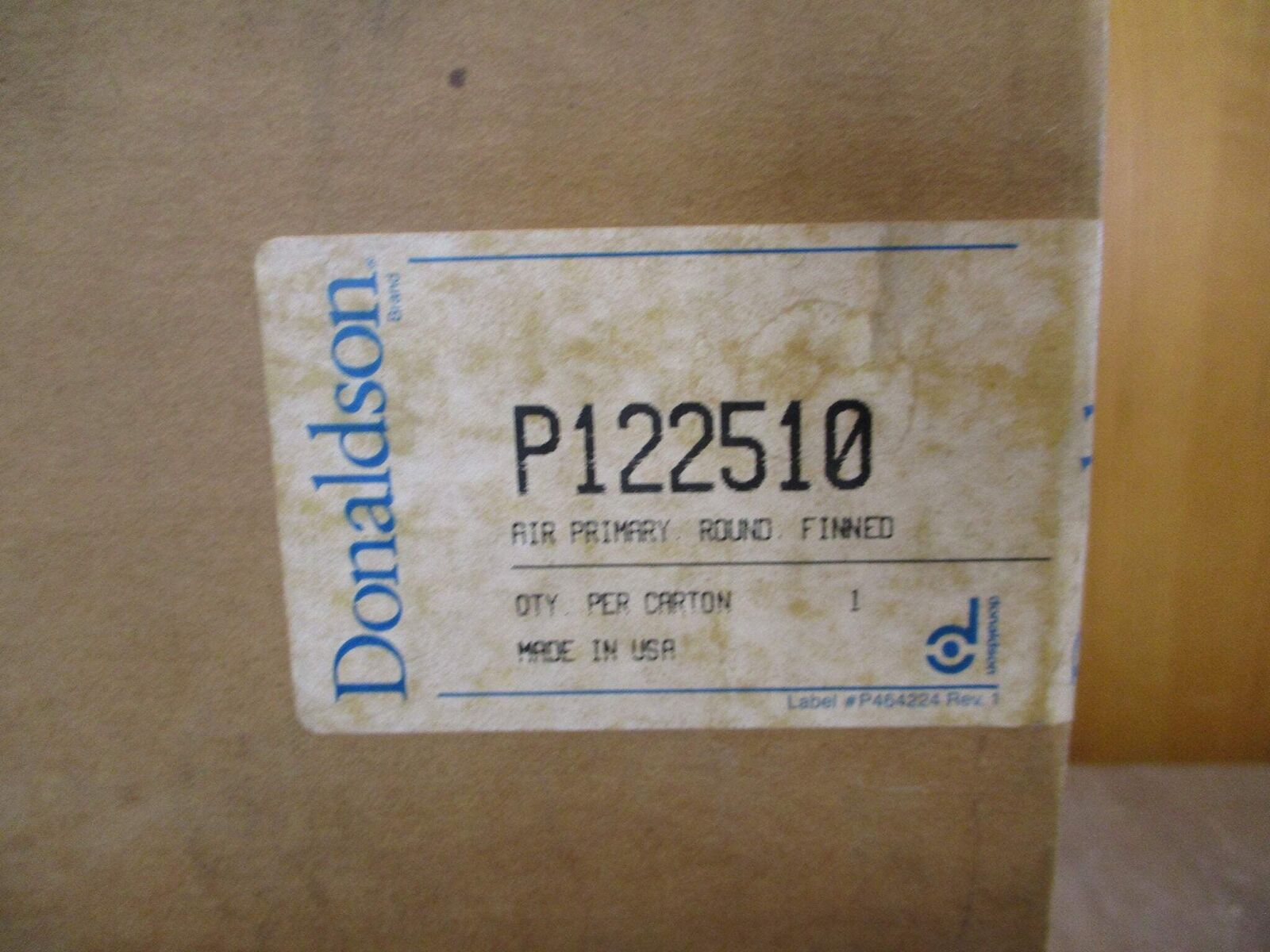 Donaldson Air Filter Element P122510 New Surplus