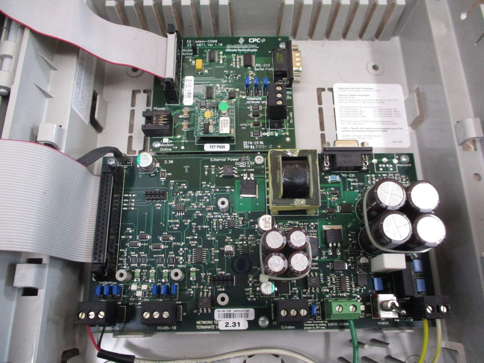 Emerson RX-400 Refrigeration Controller 834-0400 Ver. 2.72F01 w/ Display 24VAC