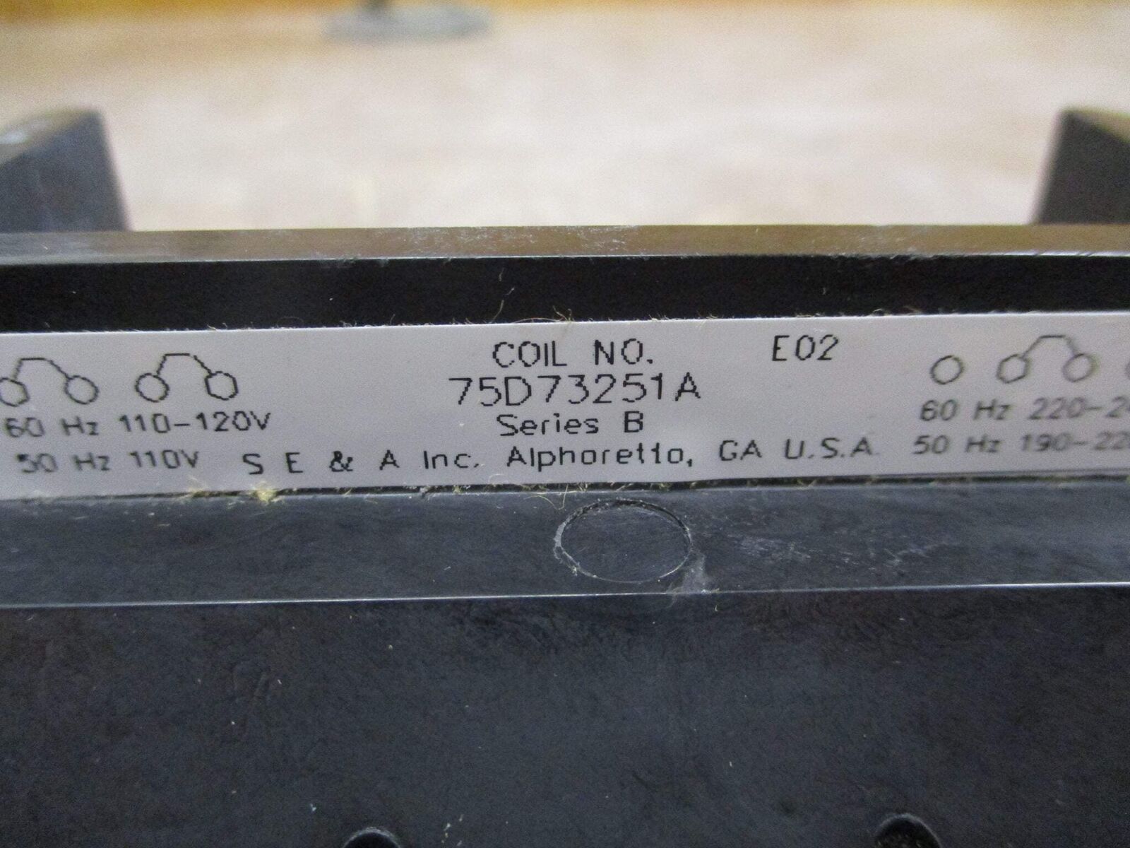 Siemens Magnetic Coil 75D73251A Ser. A 110-120V 220-240V *Some Shelfwear*