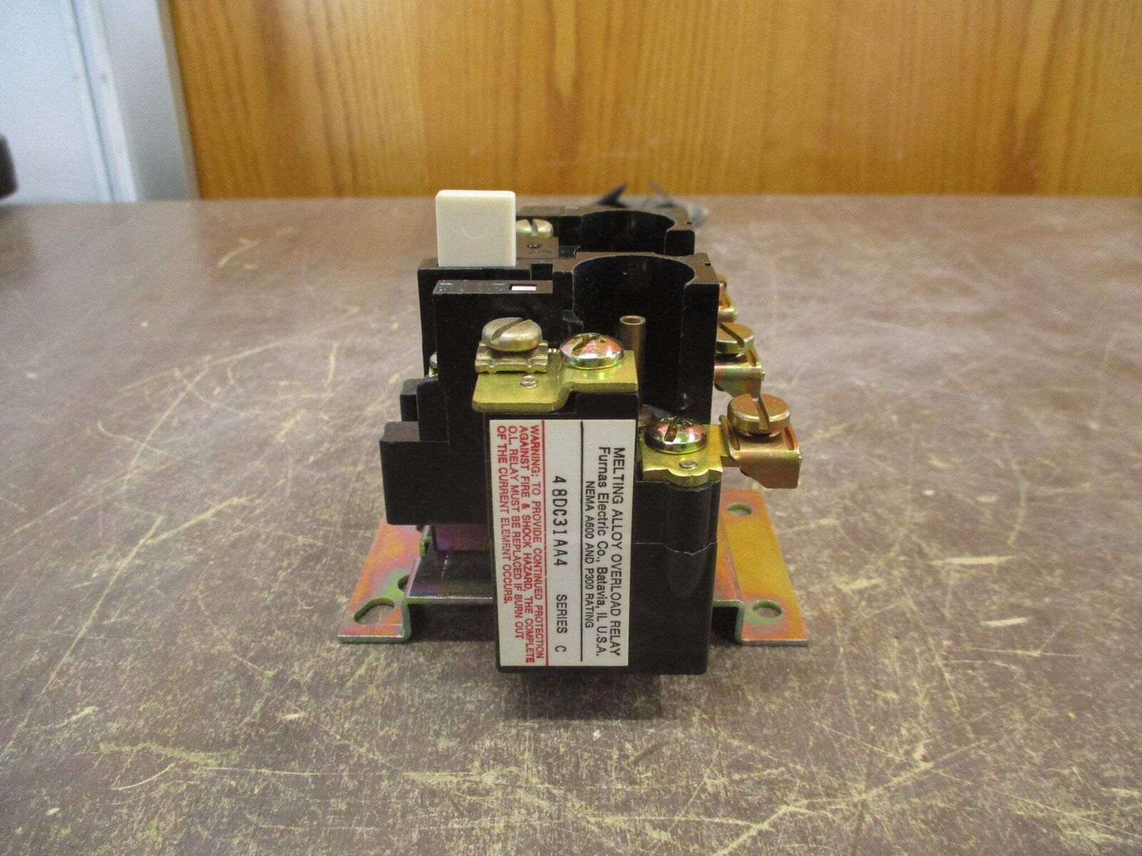 Furnas Overload Relay 48DC31AA4 Ser. C 30A 3P New Surplus