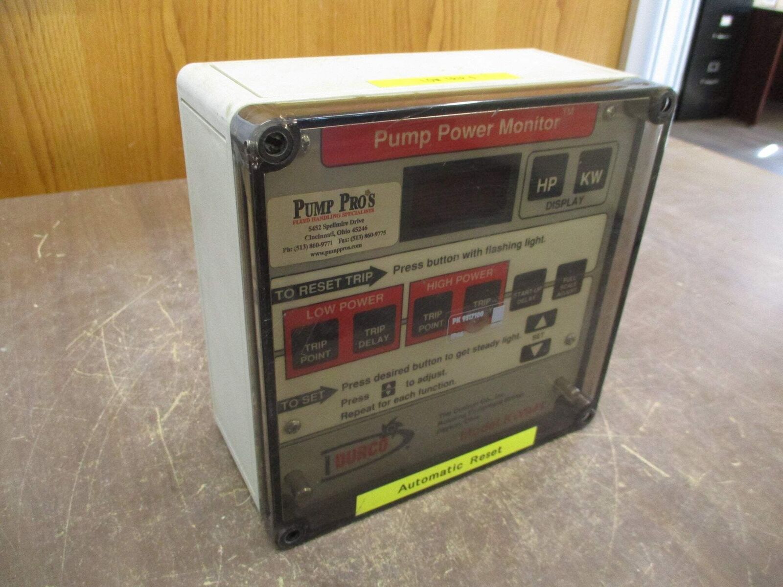 Flowserve Pump Power Monitor AY56930B 110-120V 60Hz Used