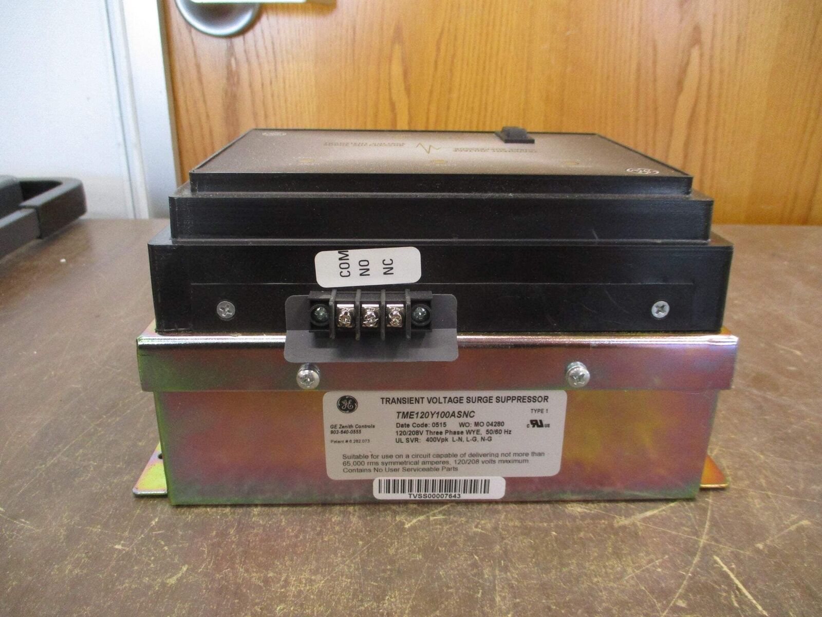GE Surge Suppressor TME120Y100ASNC 120/208V 3Ph 50/60Hz Used