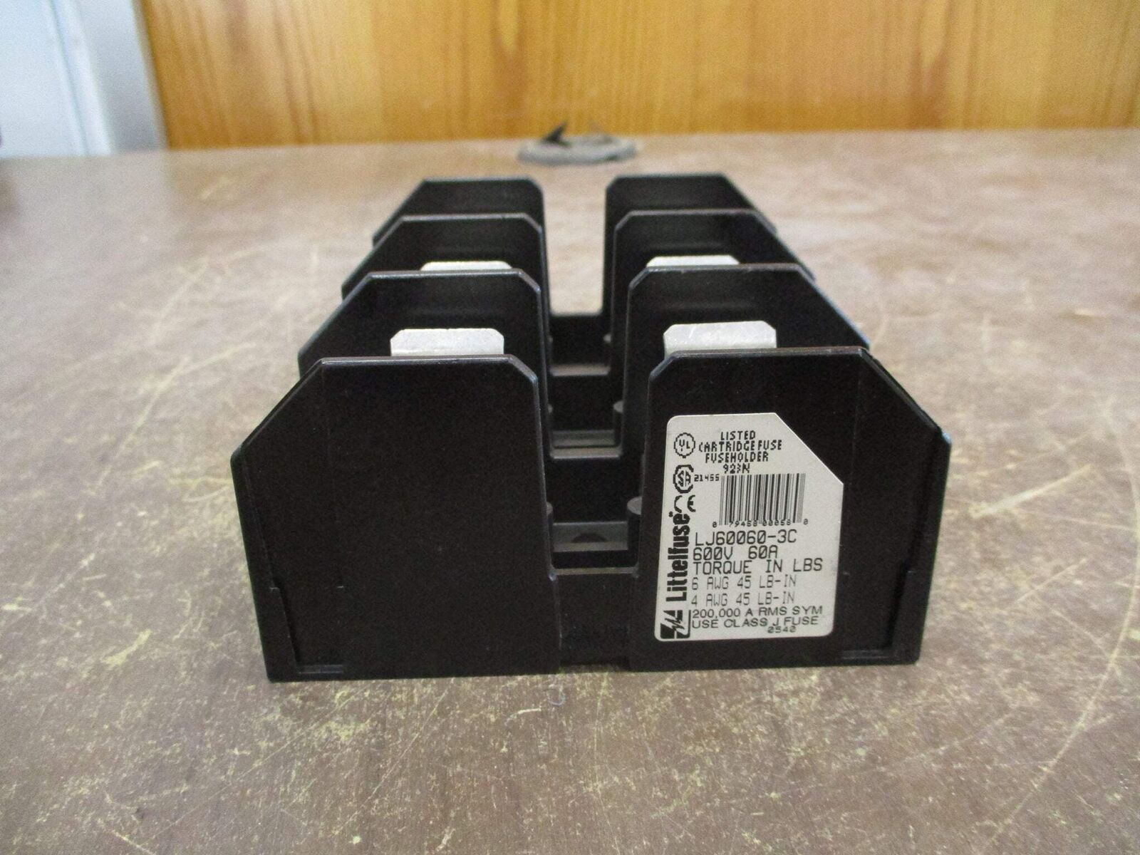 Littelfuse Fuseholder LJ60060-3C 60A 600V 3P Used