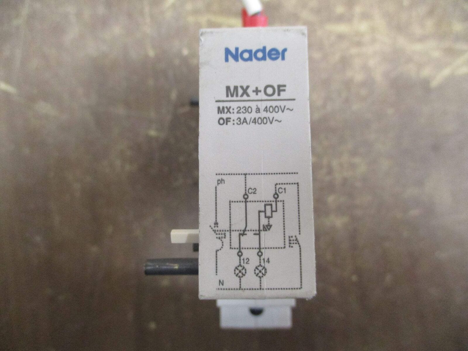 Nader Shunt Trip MX+OF MX: 230/400V OF: 3A/400V *Lot of 3* Used