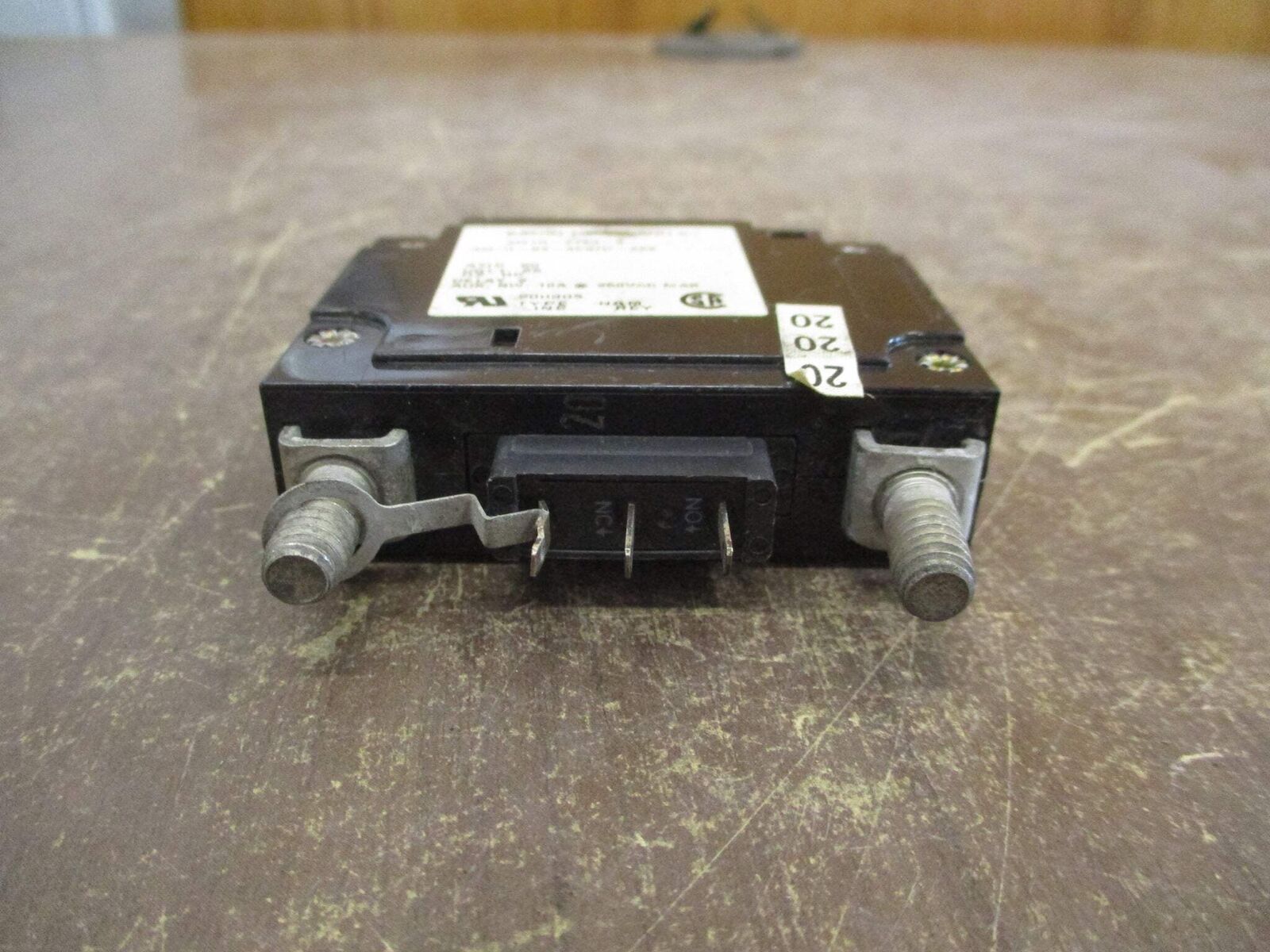 Eaton Heinemann DC Circuit Breaker AM1R-Z753-3 AM1R-B2-AC97D-A52 20A 65VDC Used