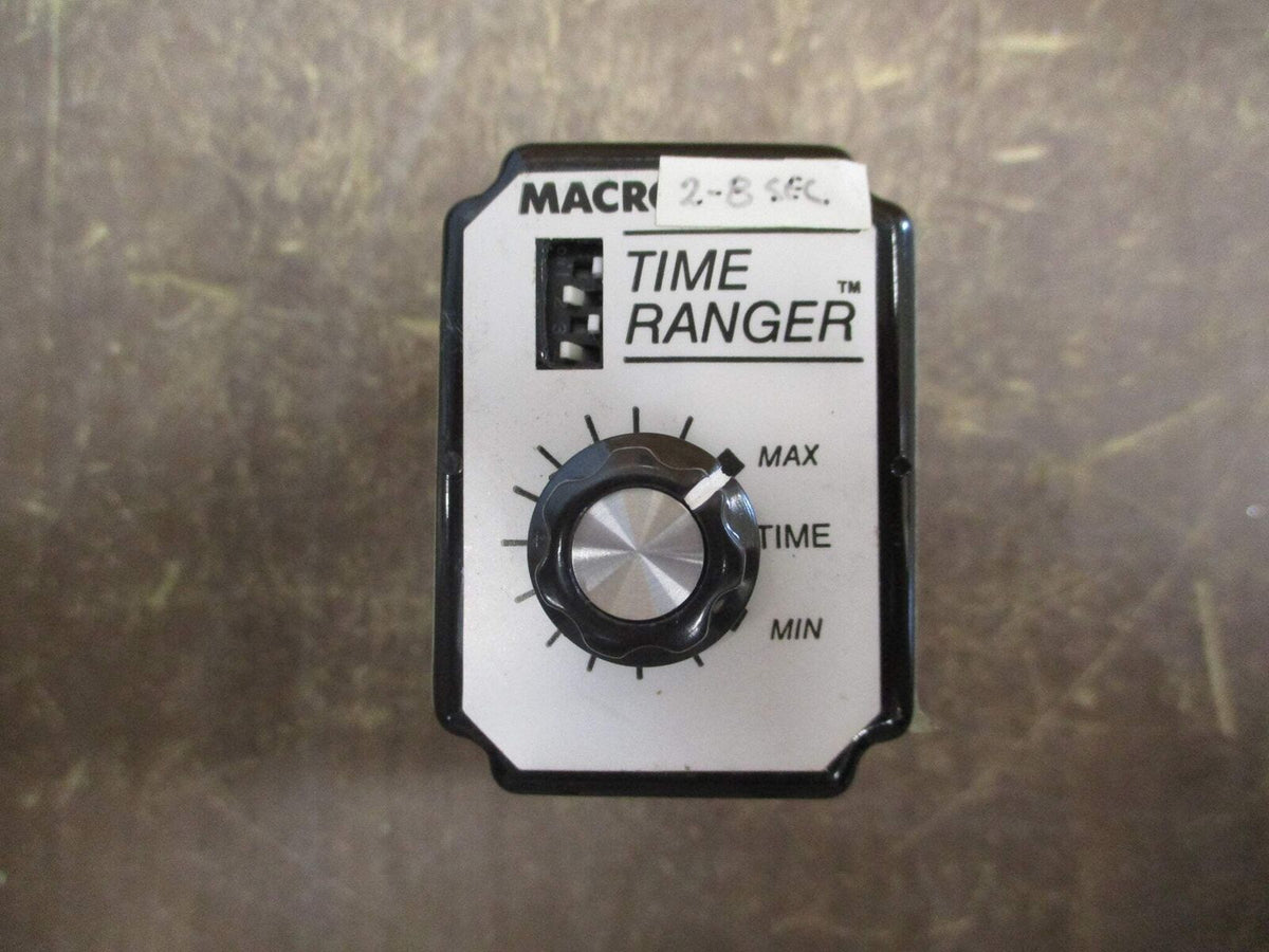 Macromatic Time Ranger Timer SS 60221 220VAC 10A w/ Base Used