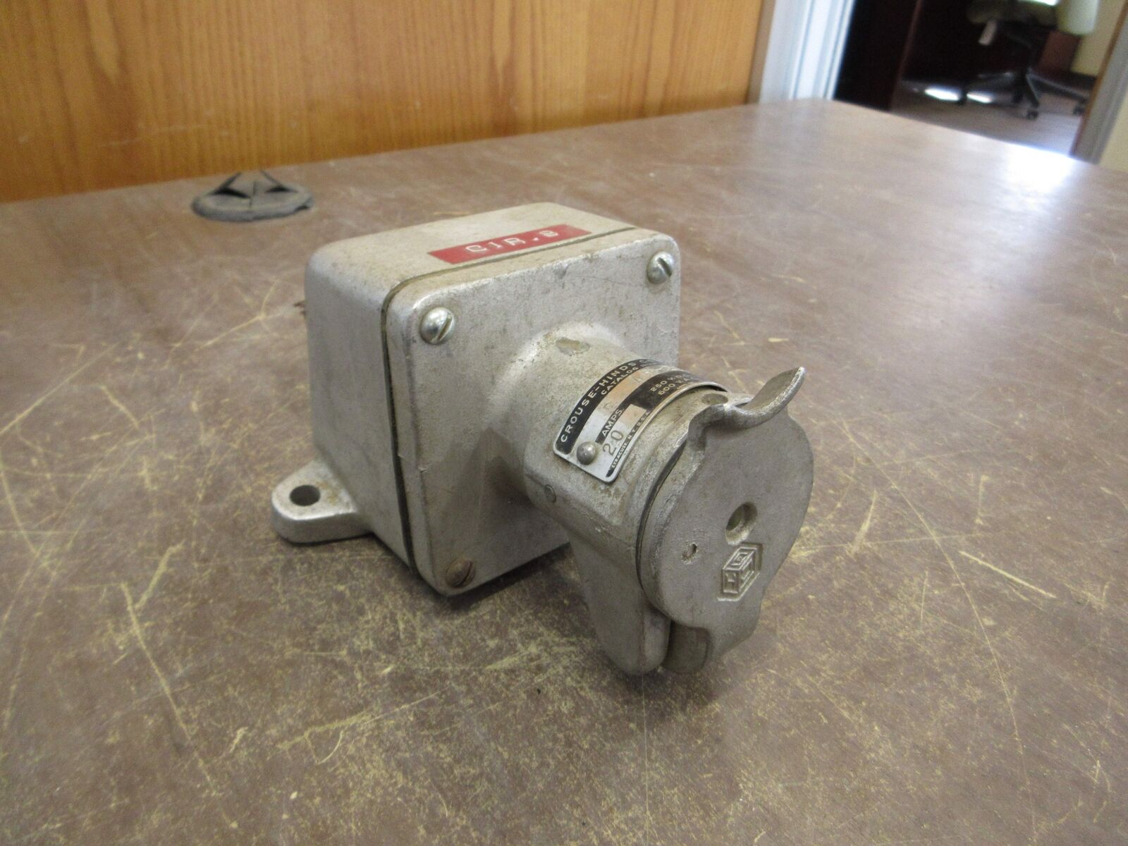 Crouse-Hinds Arktite Receptacle AR-221 20A 600V w/ Base Used