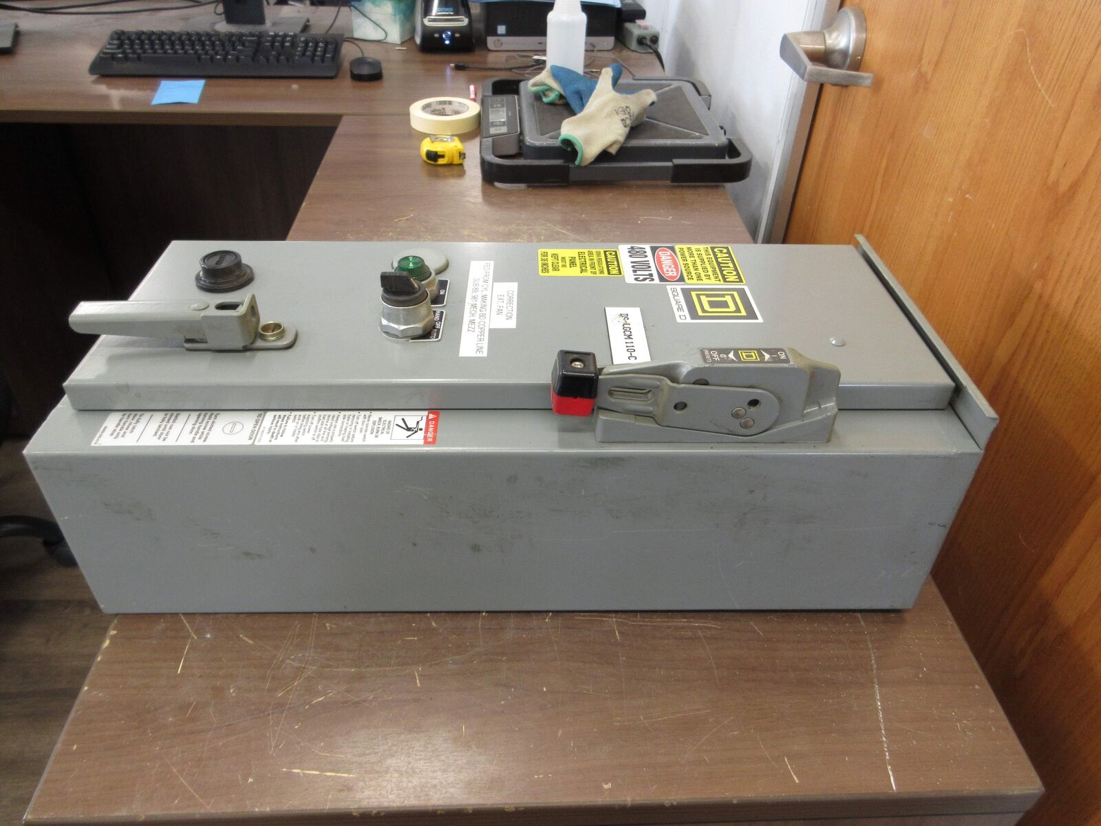 Square D Type 12/3R Fusible Size 0 Combination 30A 120V Coil 3Ph 60Hz *No Fuses*