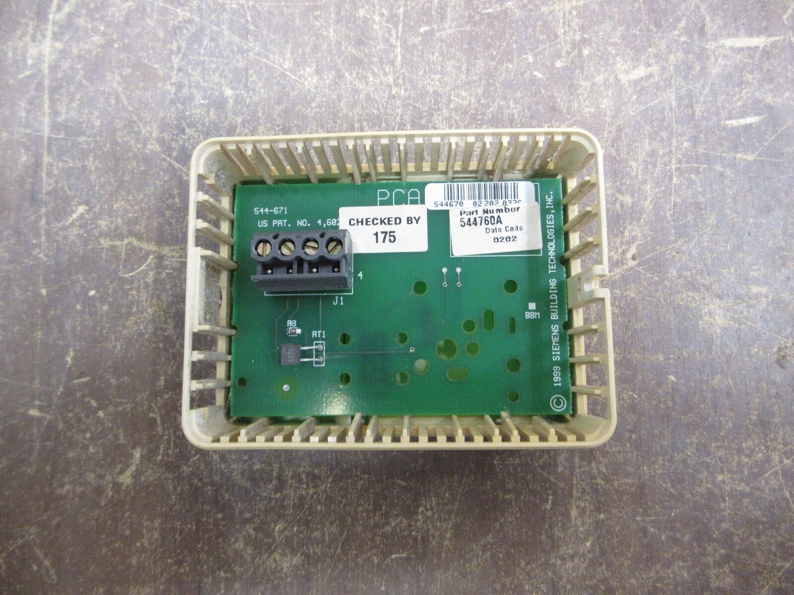 Siemens Room Temp. Sensor 544760A Used