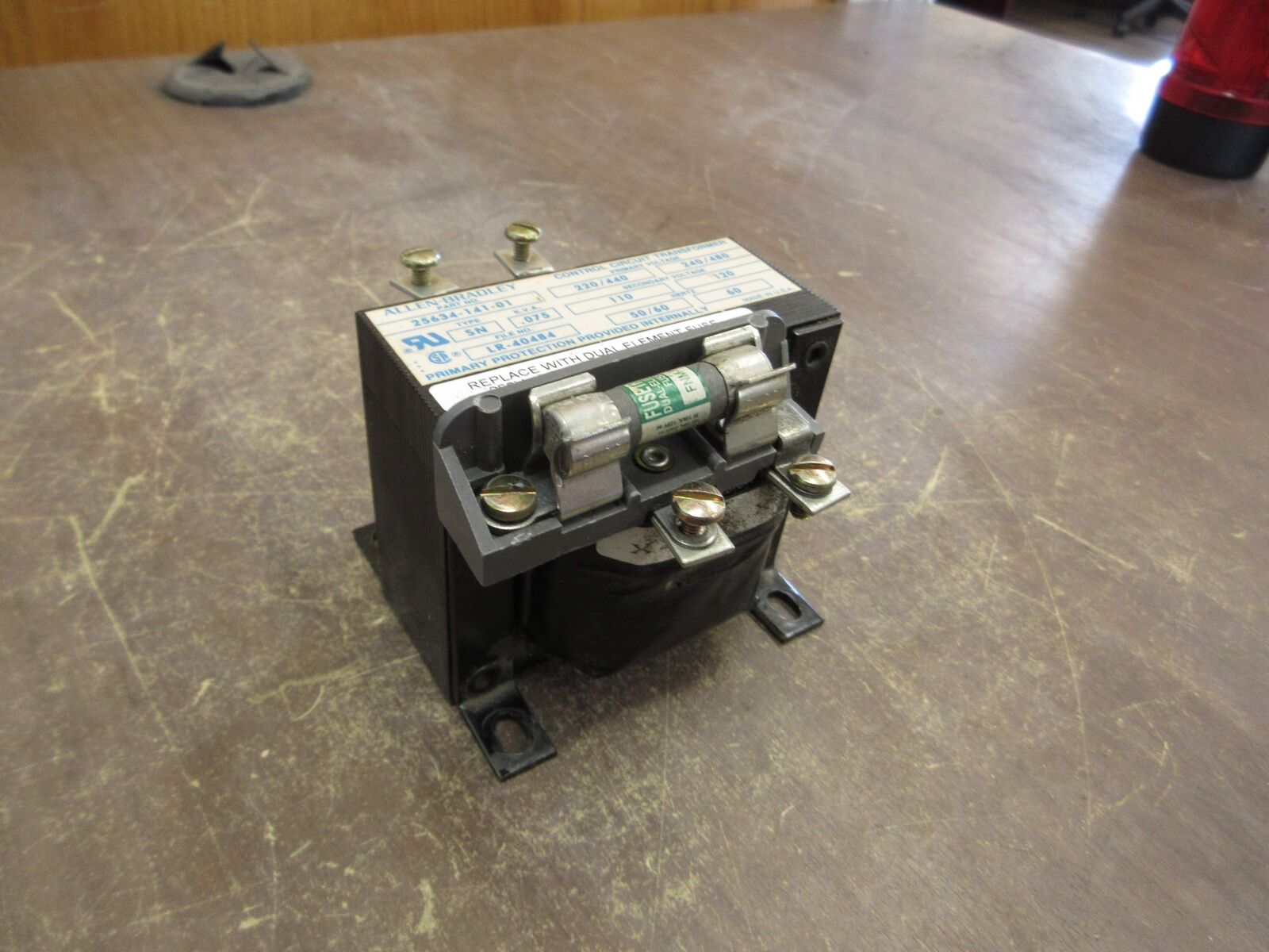 Allen-Bradley Transformer 25634-141-01 0.075kVA Pri: 240/480V Sec: 120V Used