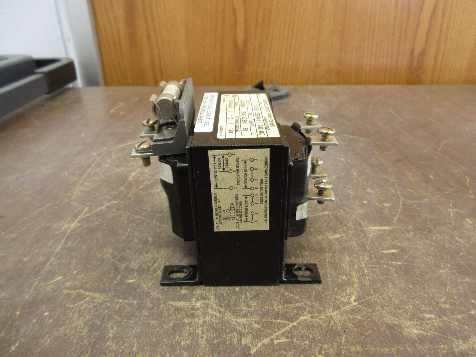 Allen-Bradley Transformer X-343858 0.075KVA Pri: 240/480V Sec: 120V Used