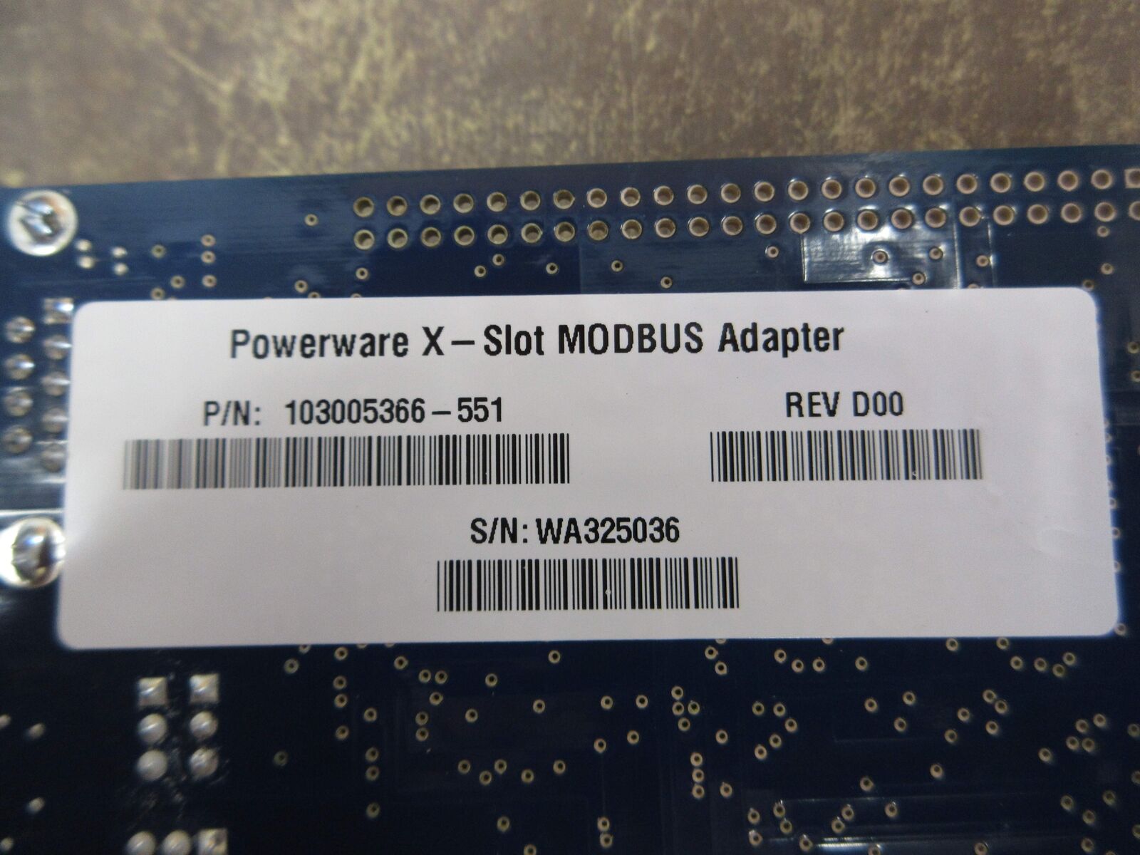 Eaton Powerware X-Slot MODBUS Adapter 103005366-551 Rev. D00 Used