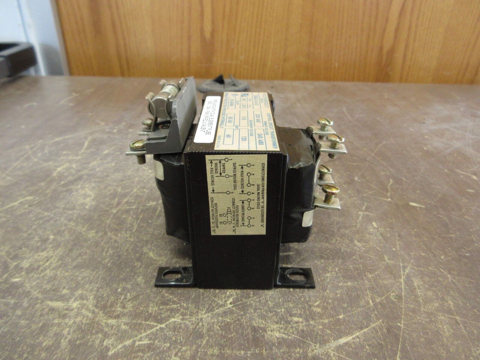 Allen-Bradley Transformer 25634-141-01 0.075kVA Pri: 240/480V Sec: 120V Used