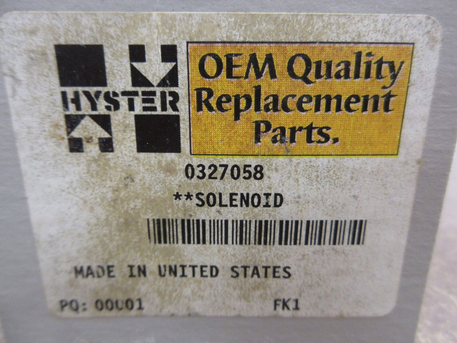 Hyster Solenoid 0327058 New Surplus