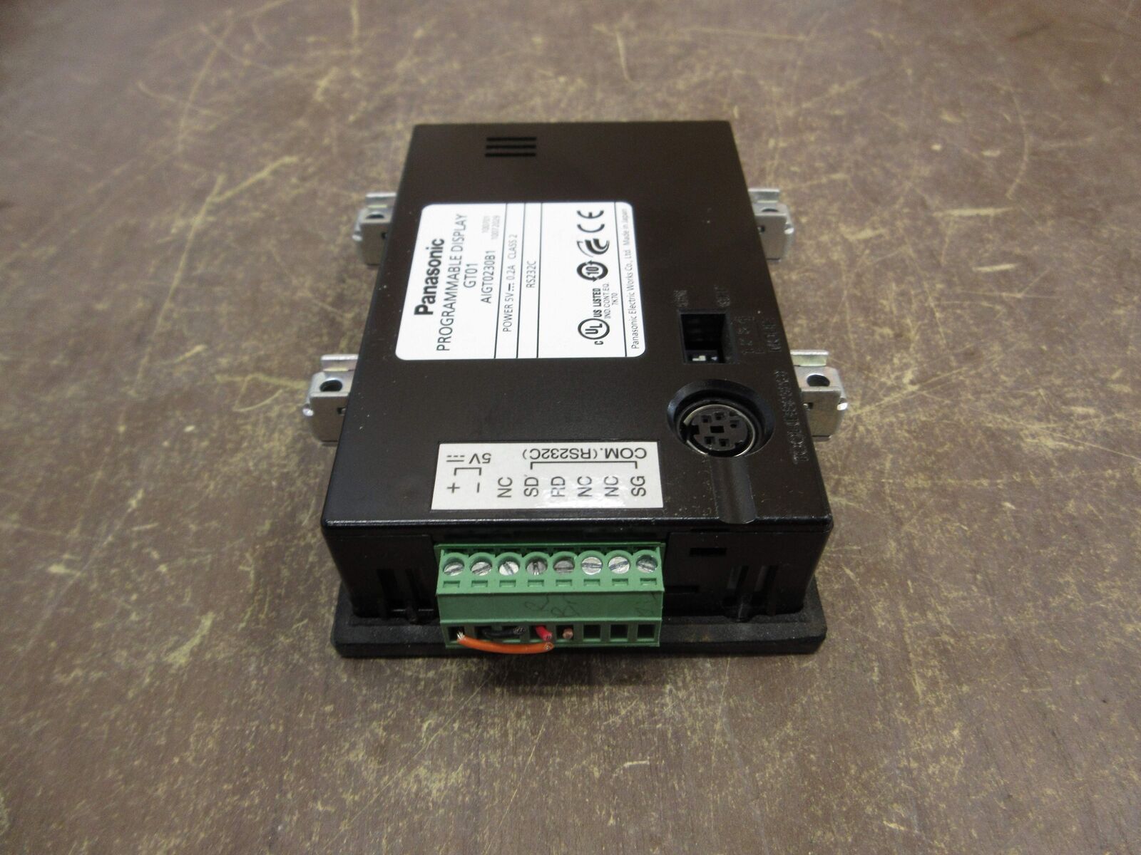 Panasonic GT01 Programmable Display AIGT0230B1 5VDC 0.2A Used