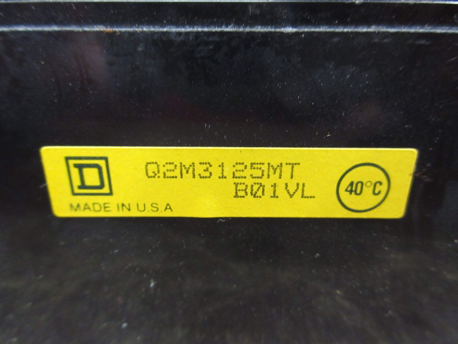 Square D Circuit Breaker Q2M3125MT 125A 240V 3P Used