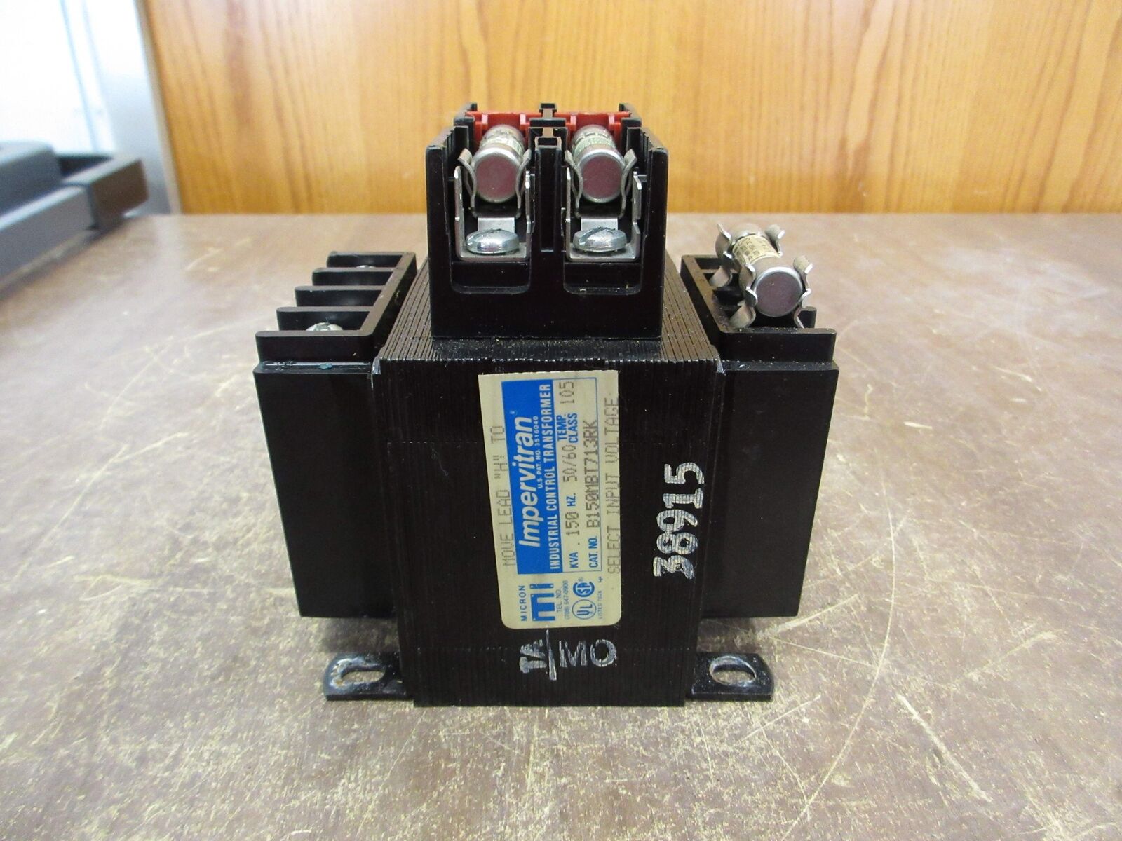 Micron Impervitran Control Transformer B150MBT713RK 0.150kVA 50/60Hz Used