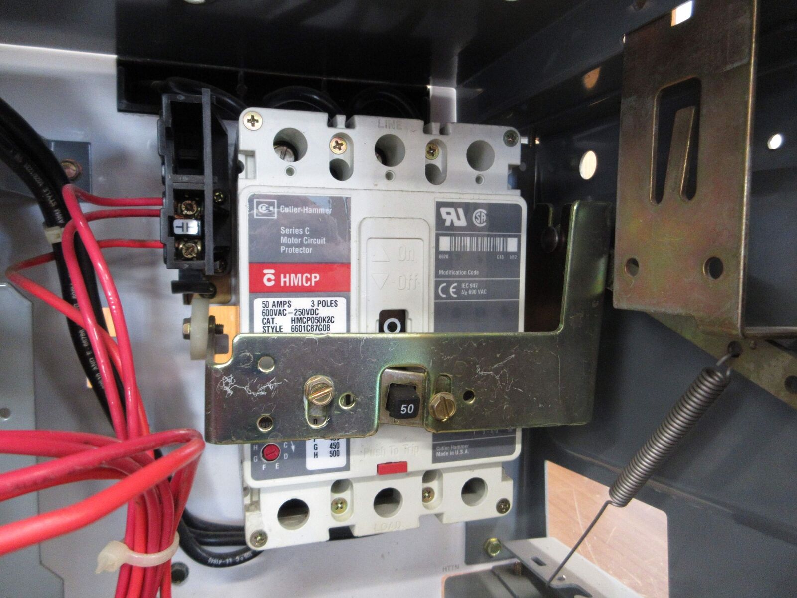 Allen-Bradley Size 2 MCC Bucket YUGWQY923/1AW 480V 3Ph 60Hz 120V Coil *No Door*