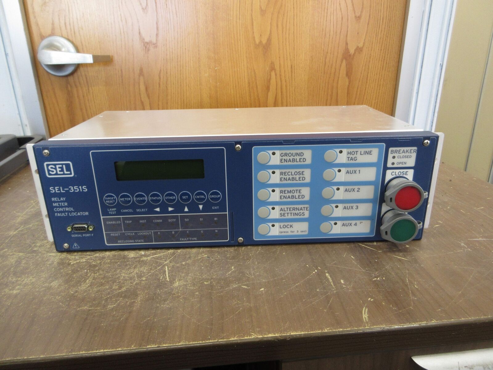 SEL SEL-351S Relay Meter Control Fault Locator 0351S7YHB4554X1 Used