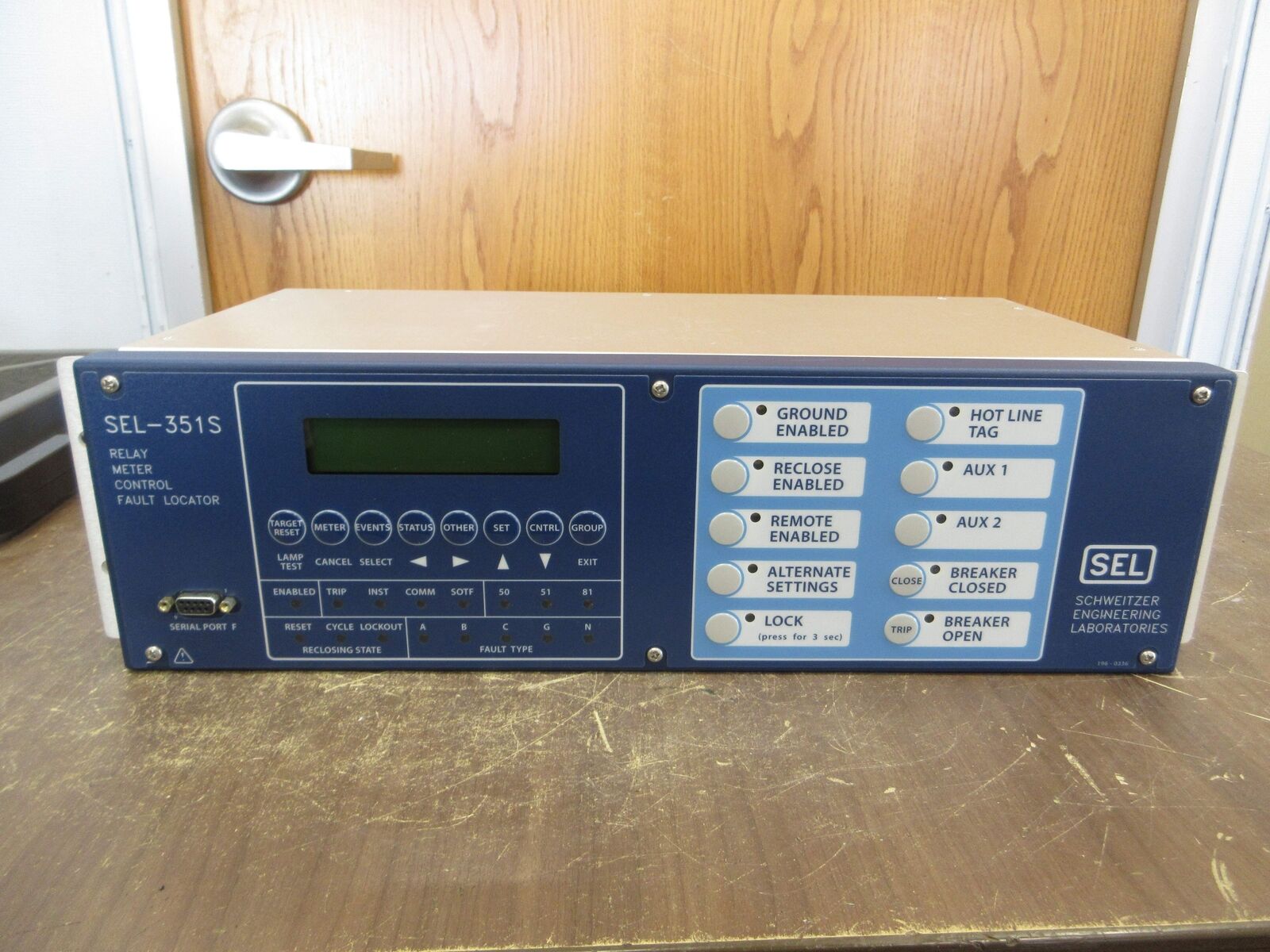 SEL SEL-351S Relay Meter Control Fault Locator 0351S6YH34554XX Used