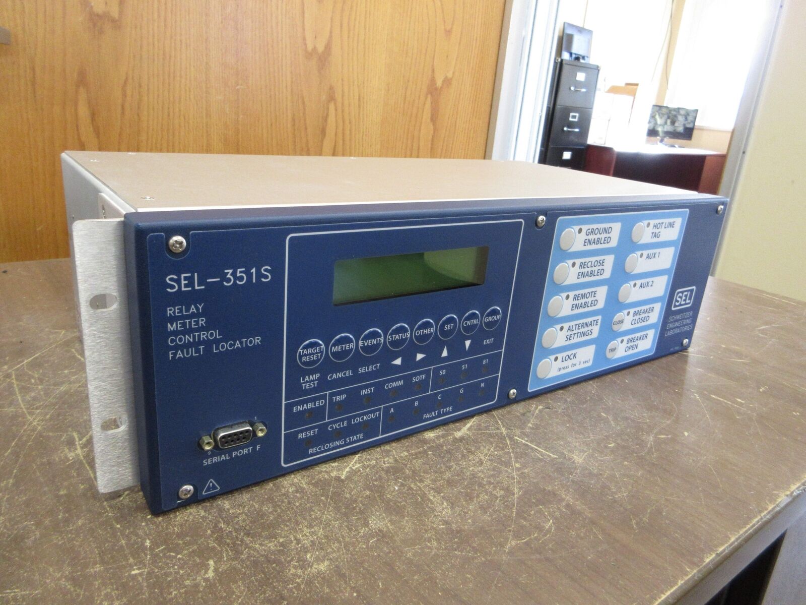 SEL SEL-351S Relay Meter Control Fault Locator 0351S6YH34554XX Used