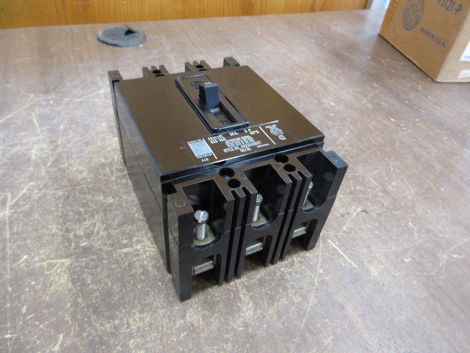 Westinghouse AB De-Ion Circuit Breaker FB3030L 30A 600V 3P New Surplus