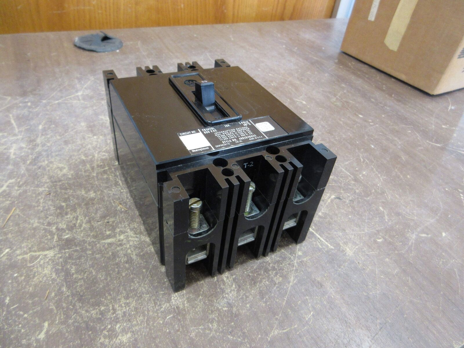 Westinghouse AB De-Ion Circuit Breaker FB3020L 20A 600V 3P New Surplus