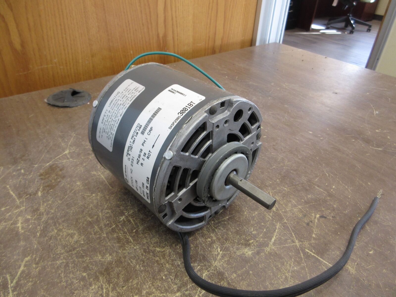 GE Motor 2331 1/20HP 1600RPM 2.5A 115V Used