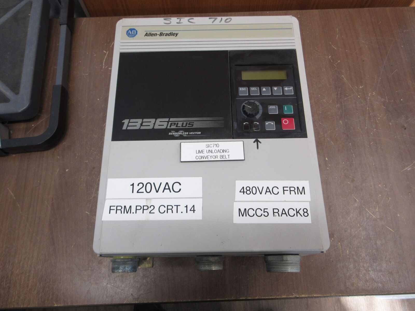 Allen-Bradley 1336 Plus AC Drive 1336S-BRF75-AA-EN4-HA1-L6 7.5HP Used