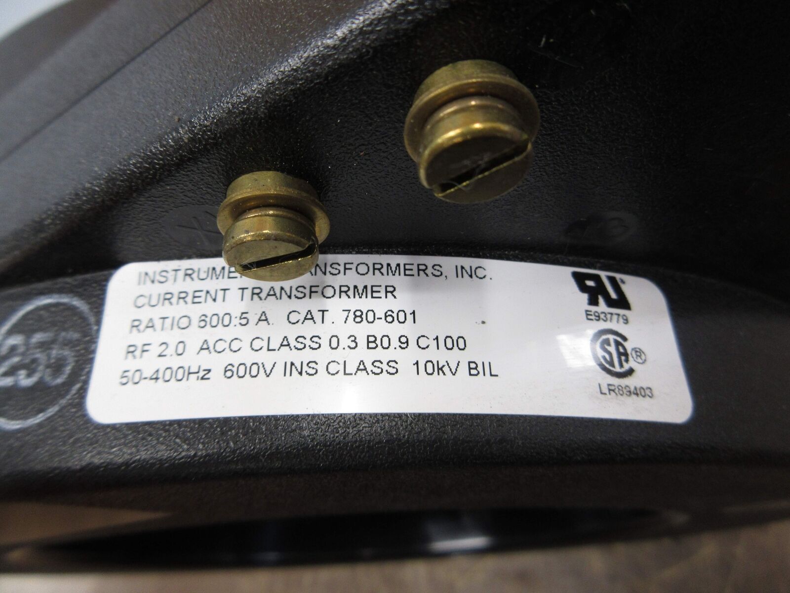 Instrument Transformers Current Transformer 780-601 Ratio 600:5A 600V 50-400Hz