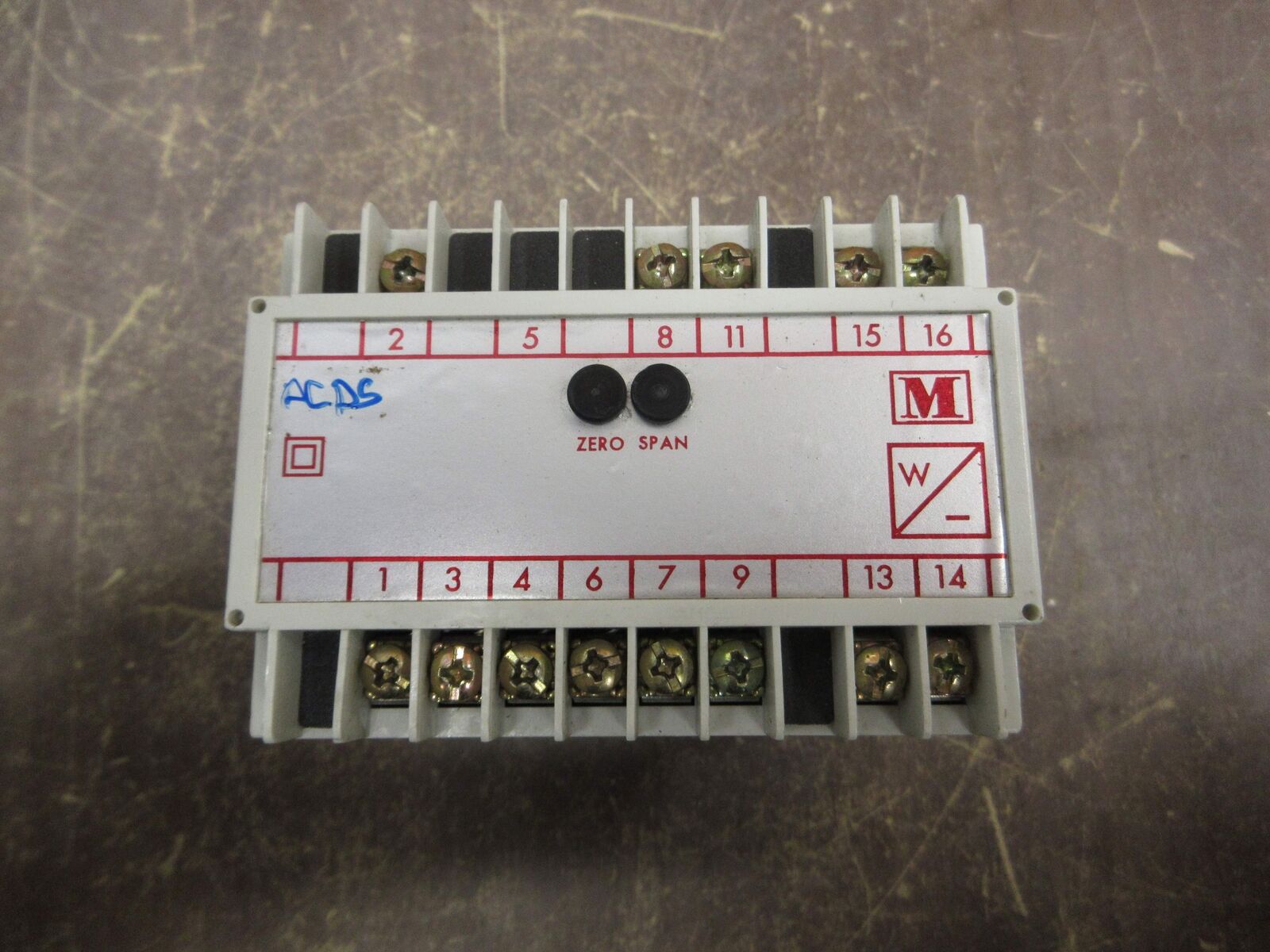 Multitek Watt Transducer M100WA5 Input: 277V Output: 4-20mA Used
