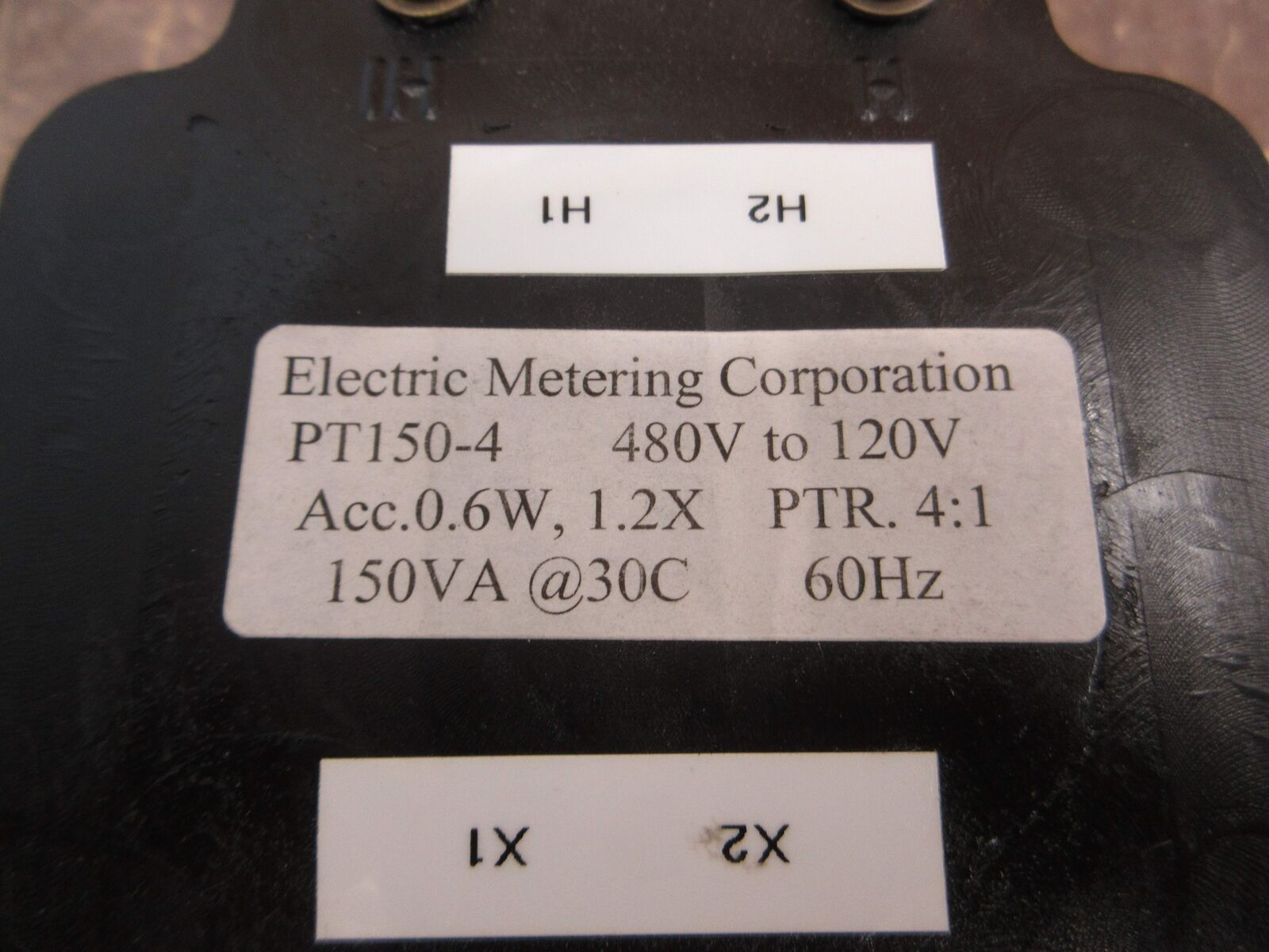 Electric Meter Corporation Potential Transformer PT150-4 Pri: 480V Sec: 120V