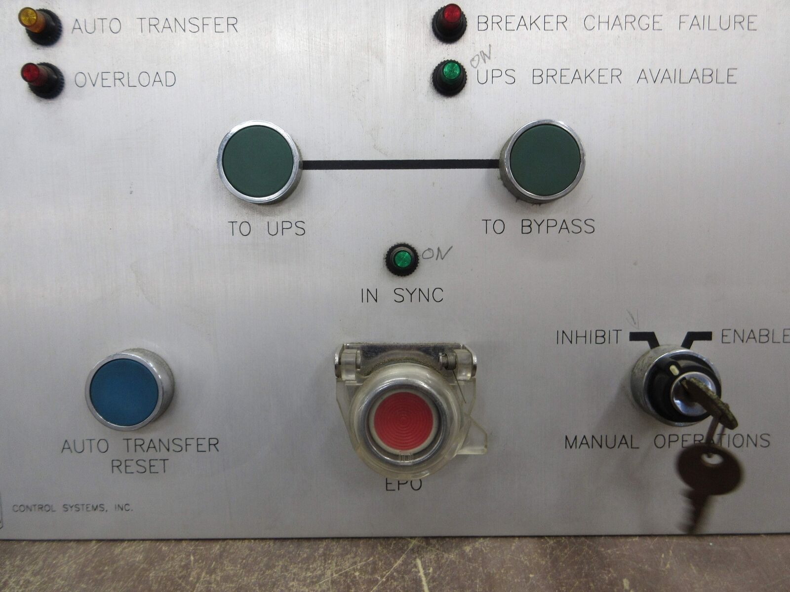 K/W Control Systems, Inc. UPS System Controller 090084200 Used