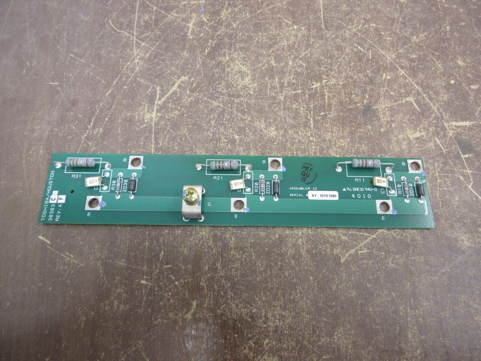 Toshiba G-E Protect CKT Board 38383C Rev. AF Used