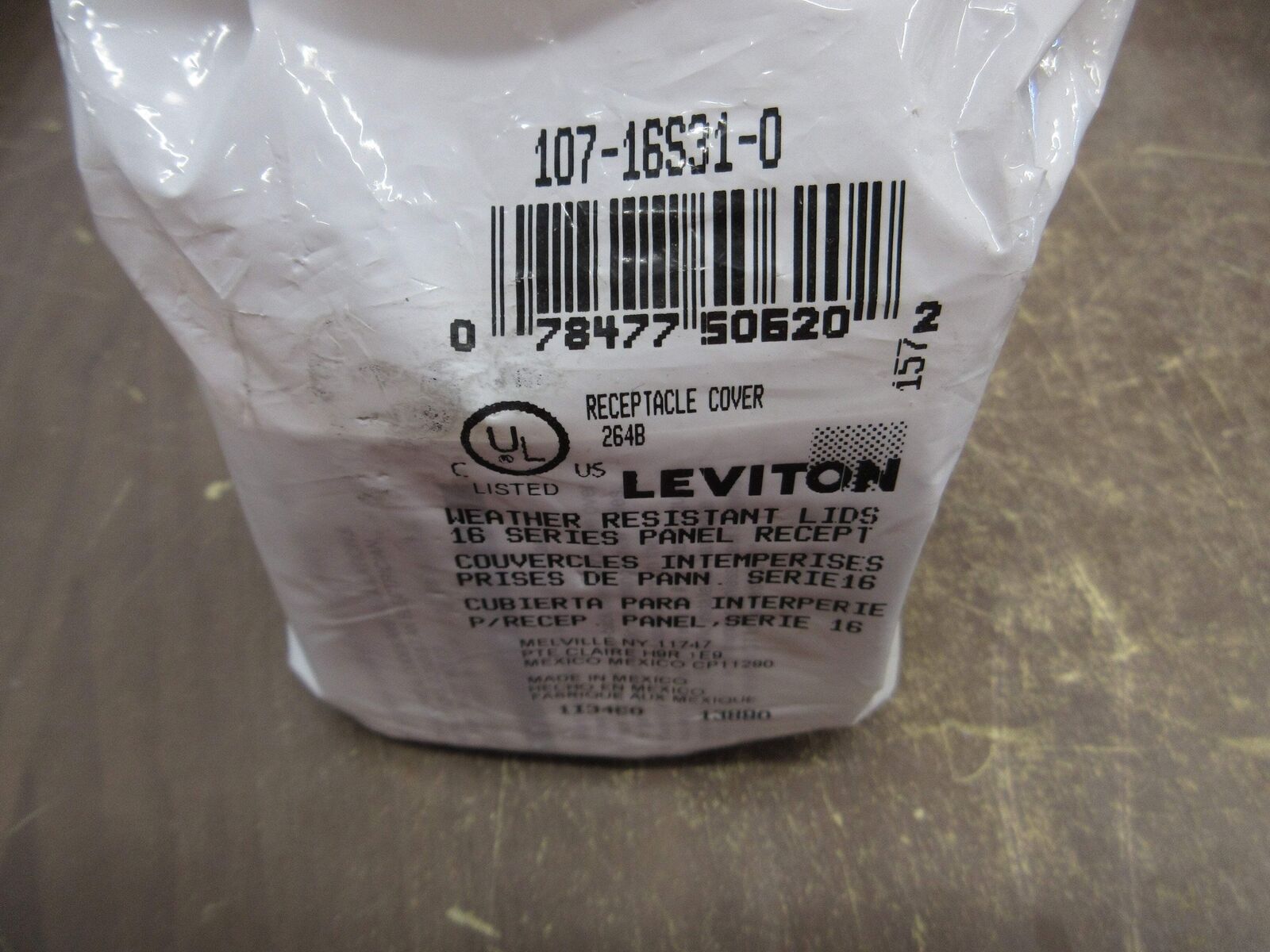Leviton Nema 3R Receptacle Enclosure 107-16S31-O New Surplus