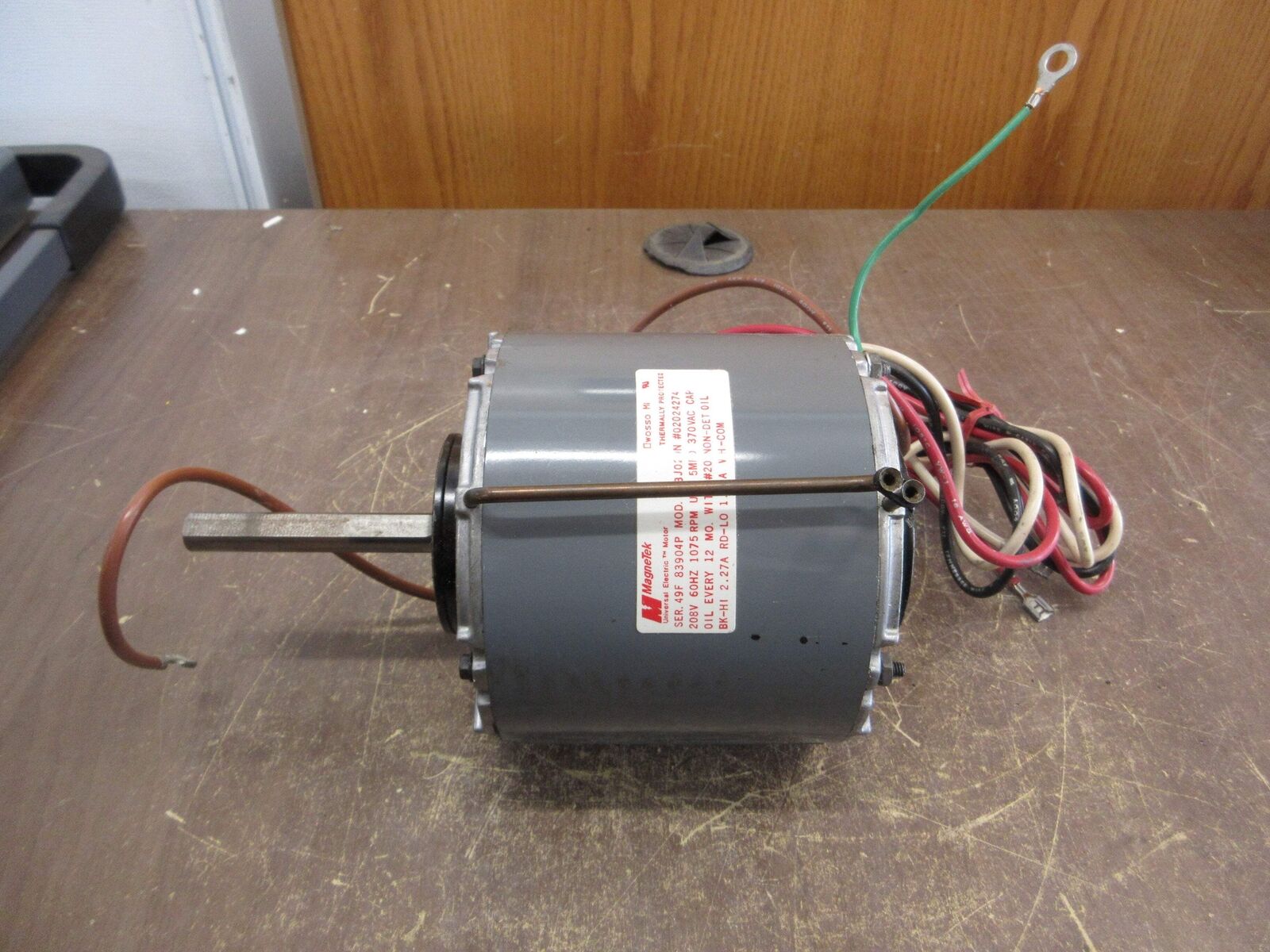 MagneTek Motor 02024274 1/4HP 1200RPM 208V 2.27A 60Hz New Surplus