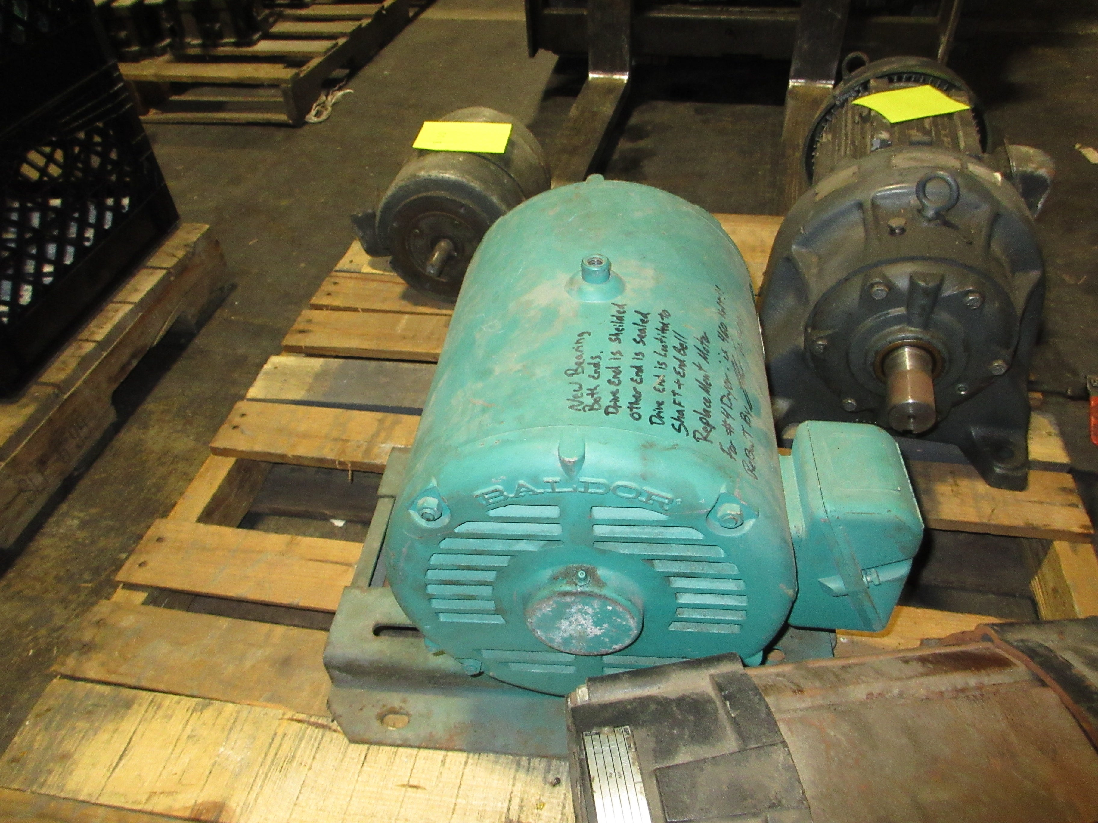 Baldor Motor M2513T 15HP 1800RPM 230/460V 40/20A 3Ph 60Hz Used
