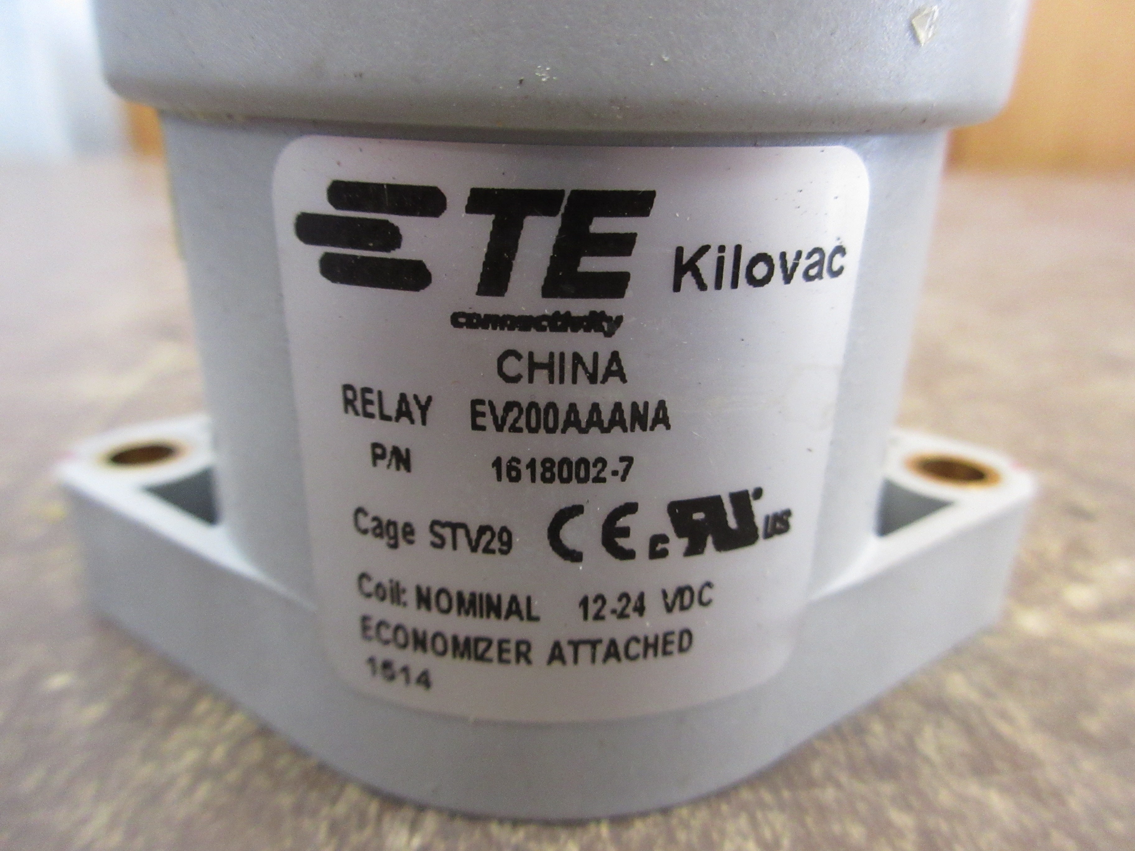 TE Kilovac EV200AAANA Relay 1618002-7 12-24 VDC Coil Used