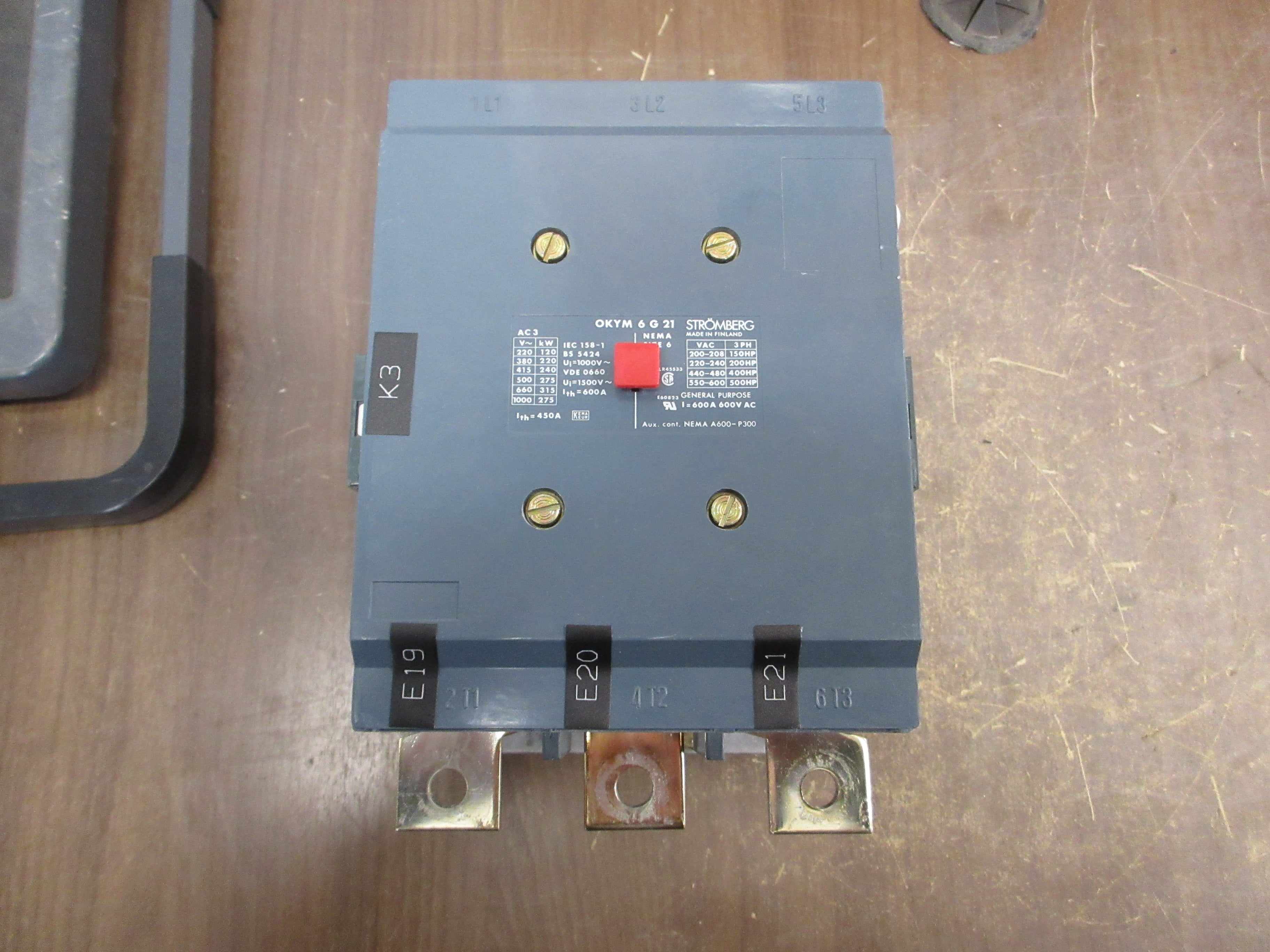 Stromberg Size 6 Contactor OKYM 6G21 125V Coil Used