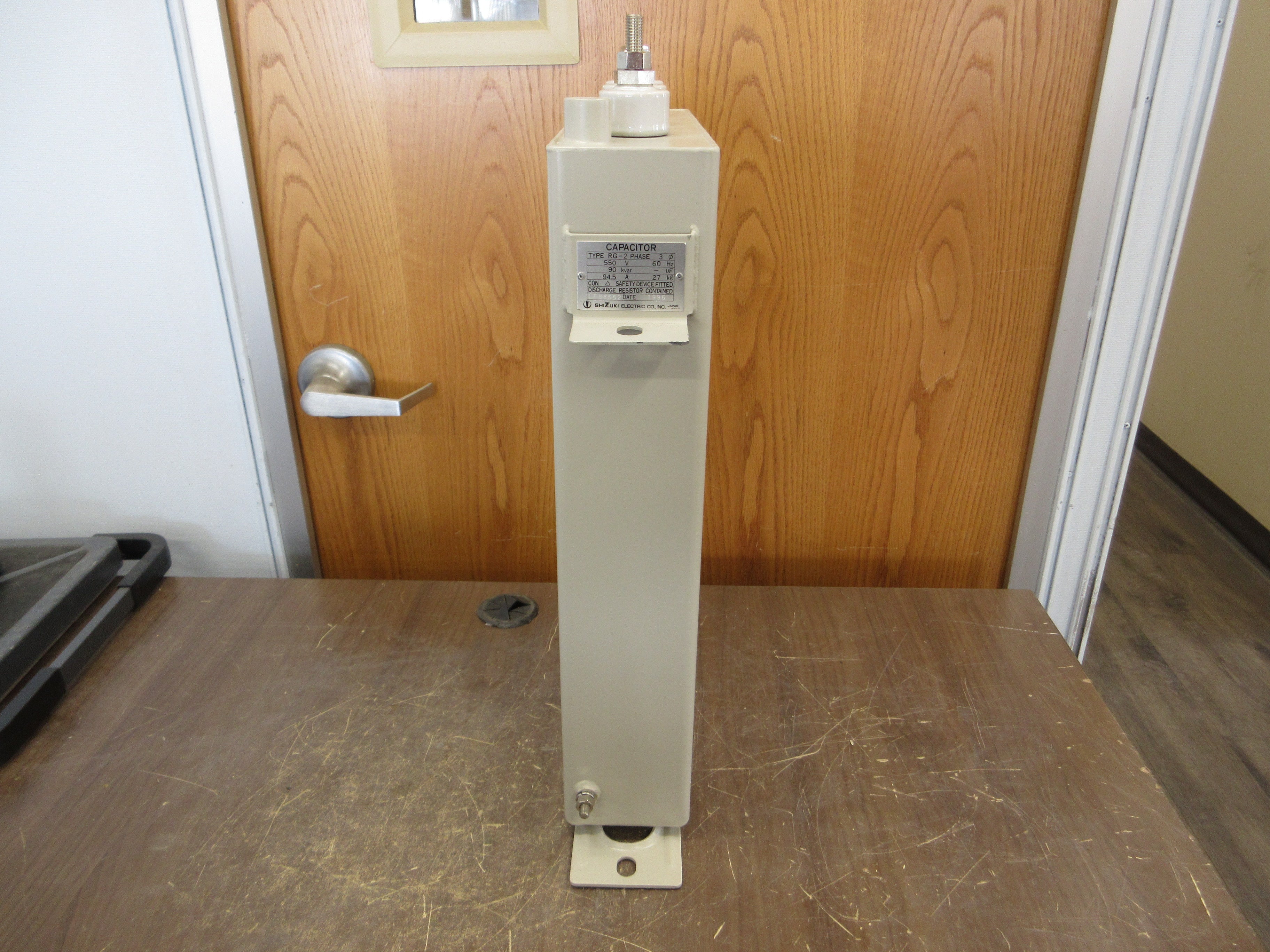 Shizuki Electric Capacitor RG-2 90kvar 550V 3Ph 60Hz Used