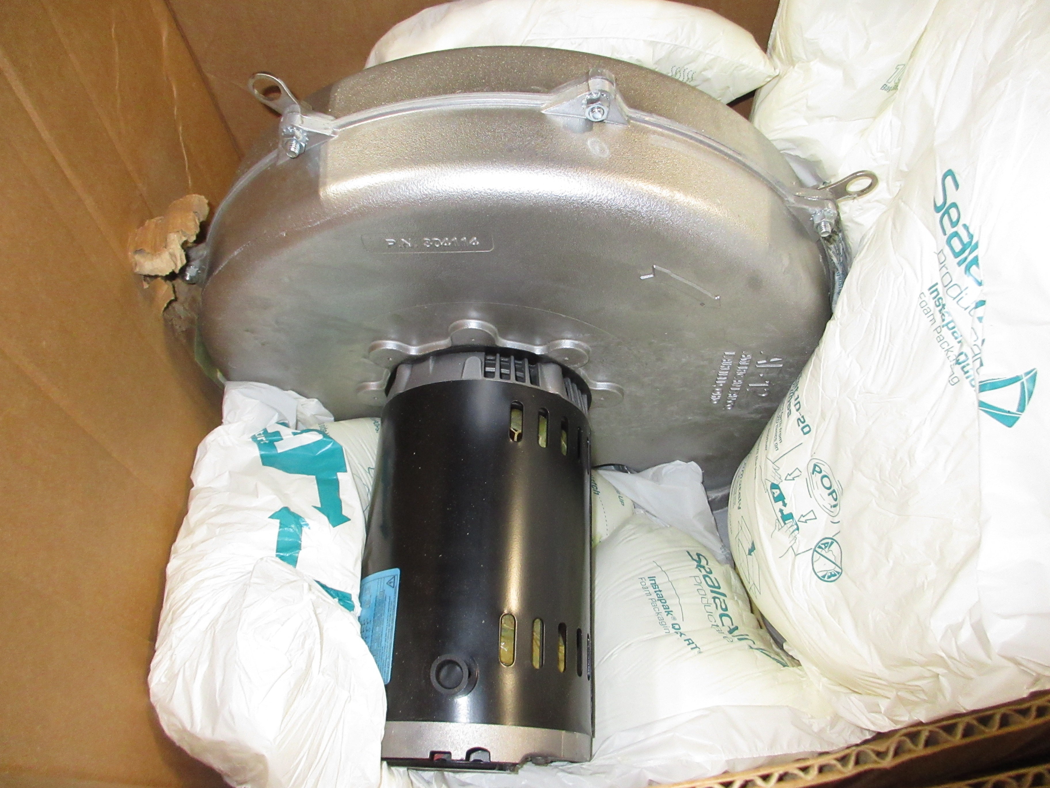American Fan Co. AF-12 Blower w/ Motor 304114 2HP 3510RPM New Surplus