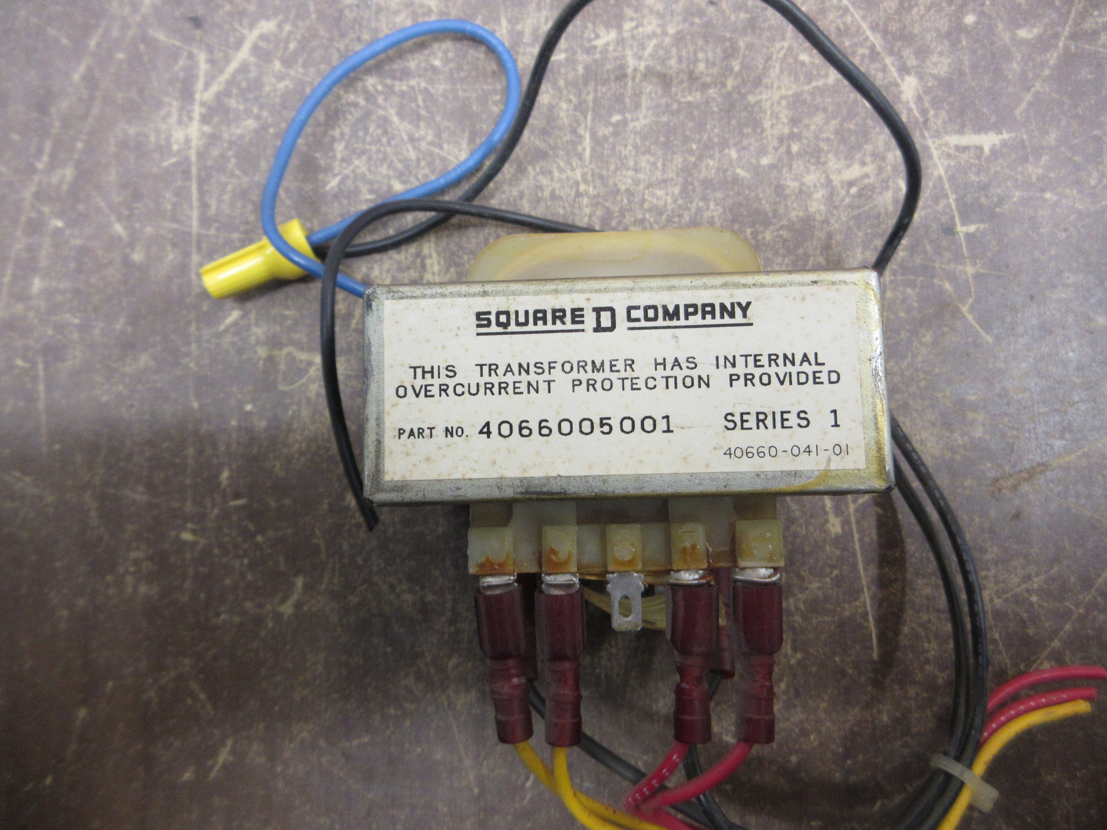 Square D Transformer 4066005001 Ser. 1 Used