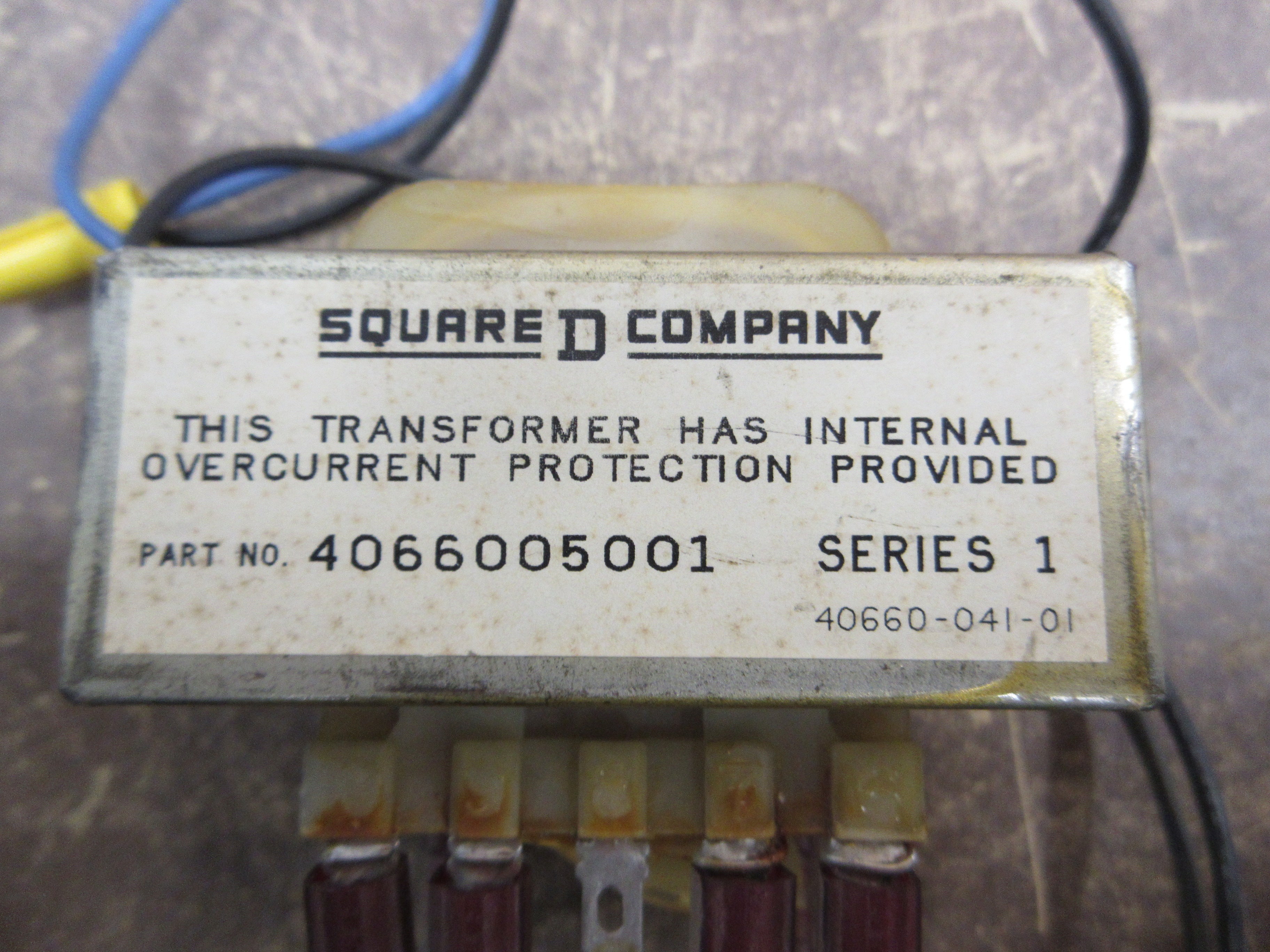 Square D Transformer 4066005001 Ser. 1 Used