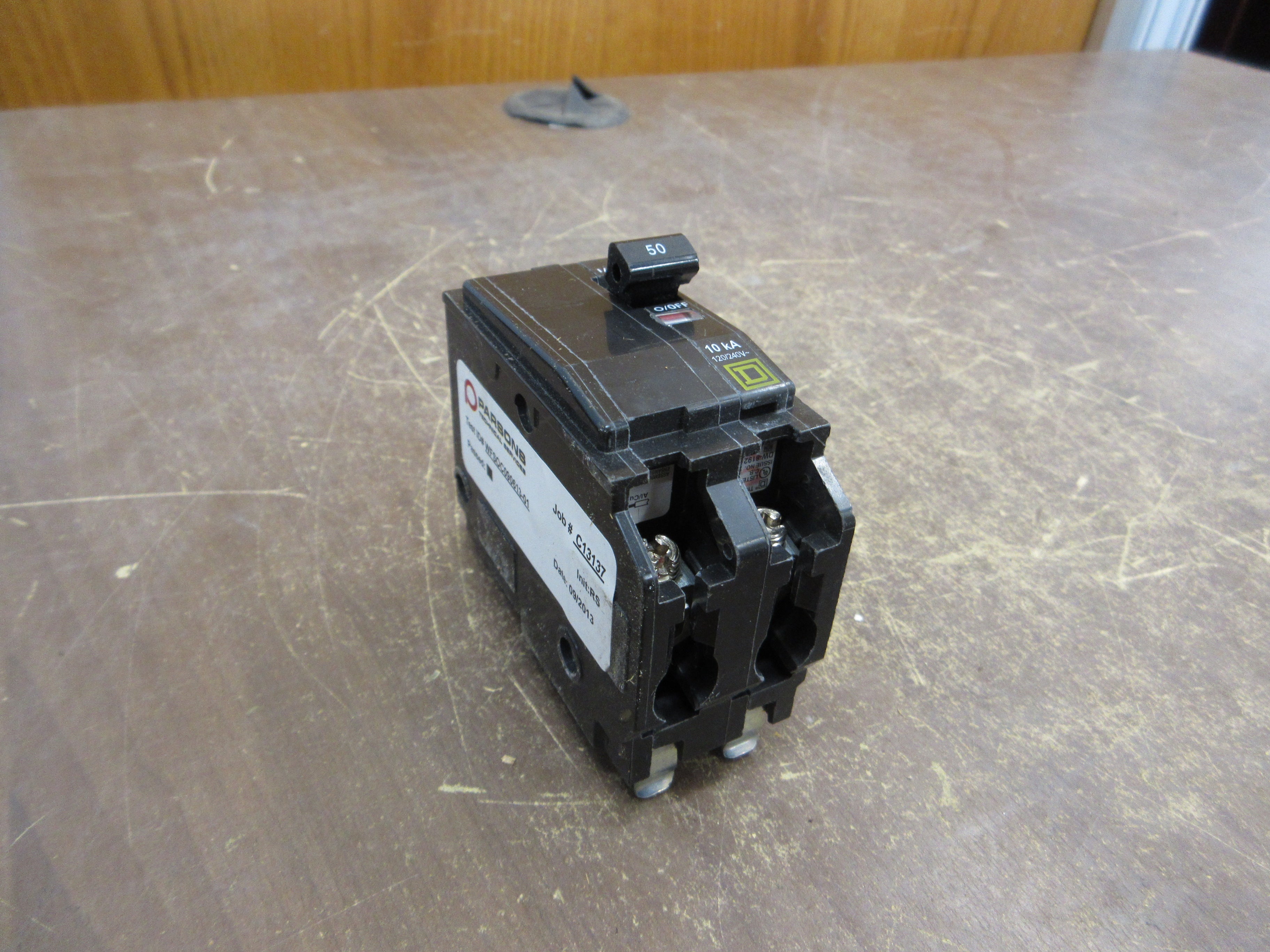 Square D Bolt-On Circuit Breaker QOB250 50A 120/240V 2P Used