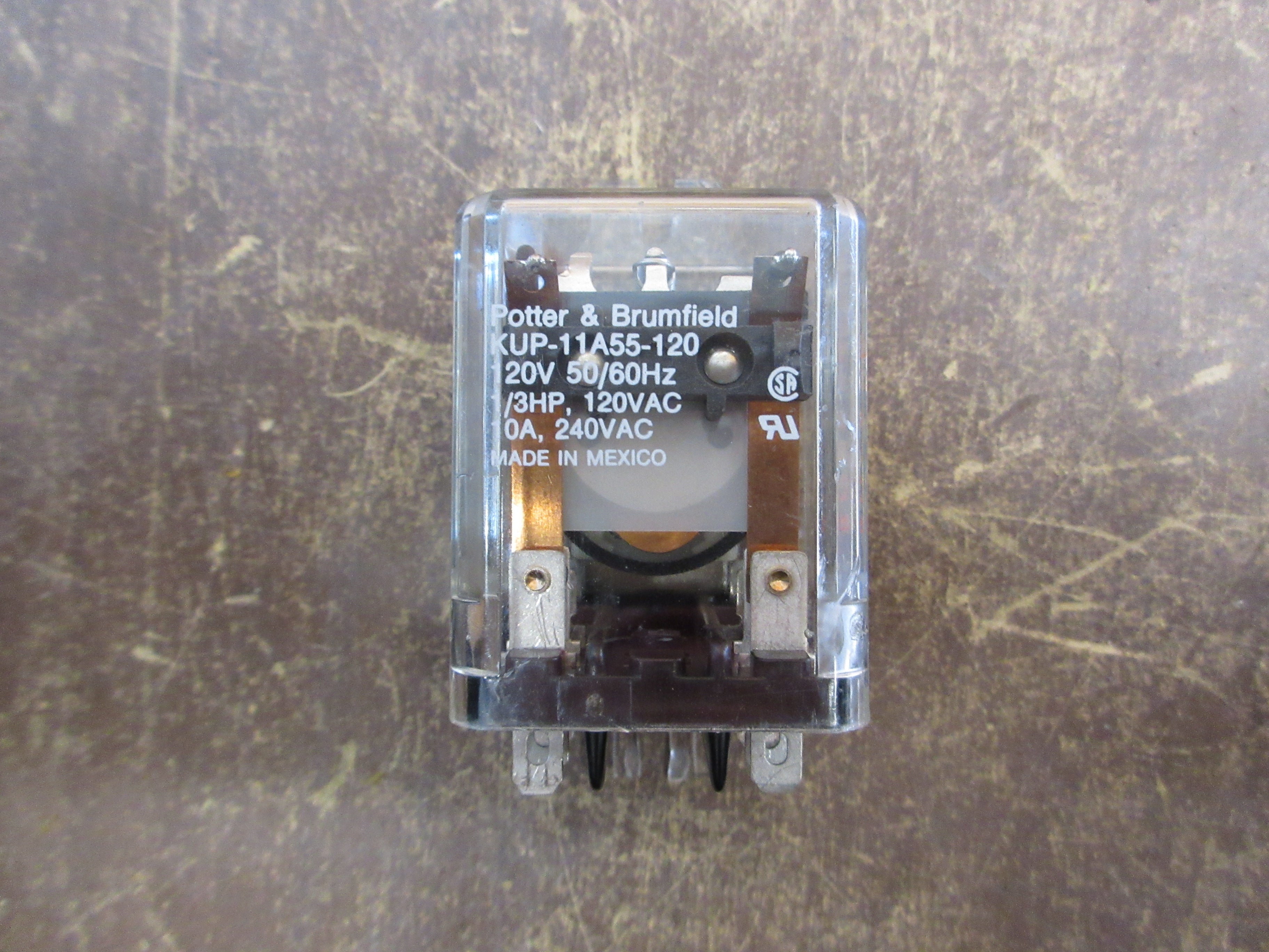 Potter & Brumfield Relay KUP-11A55-120 120V Coil Used