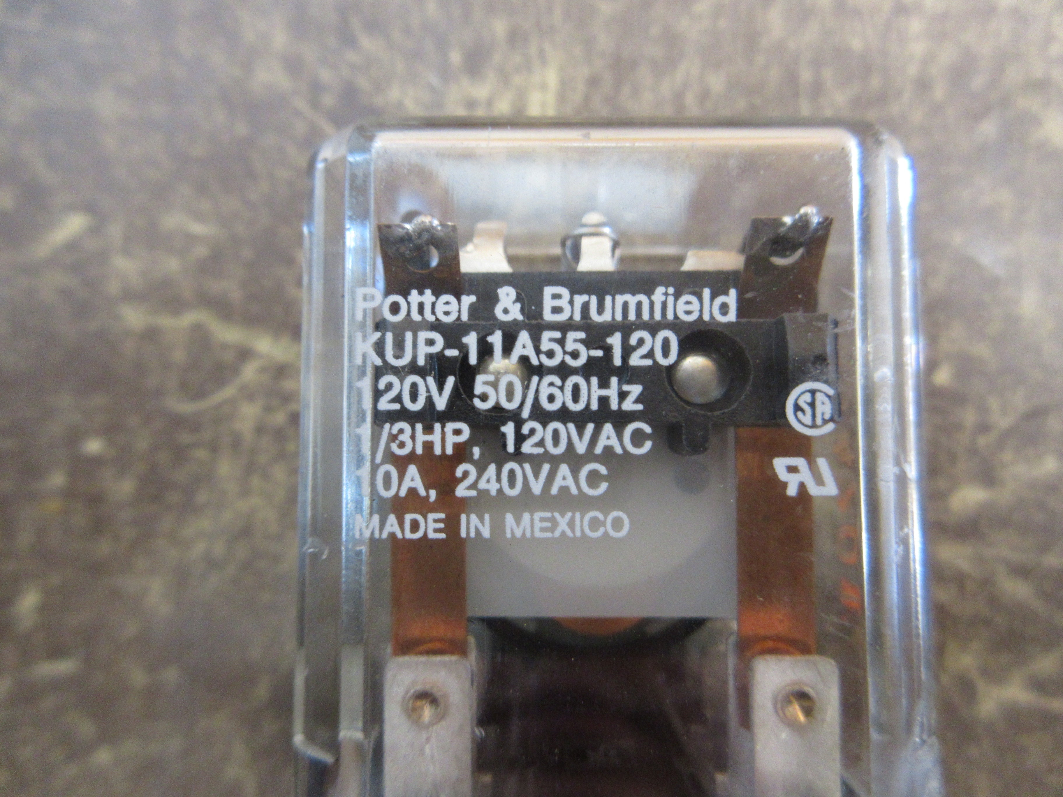 Potter & Brumfield Relay KUP-11A55-120 120V Coil Used