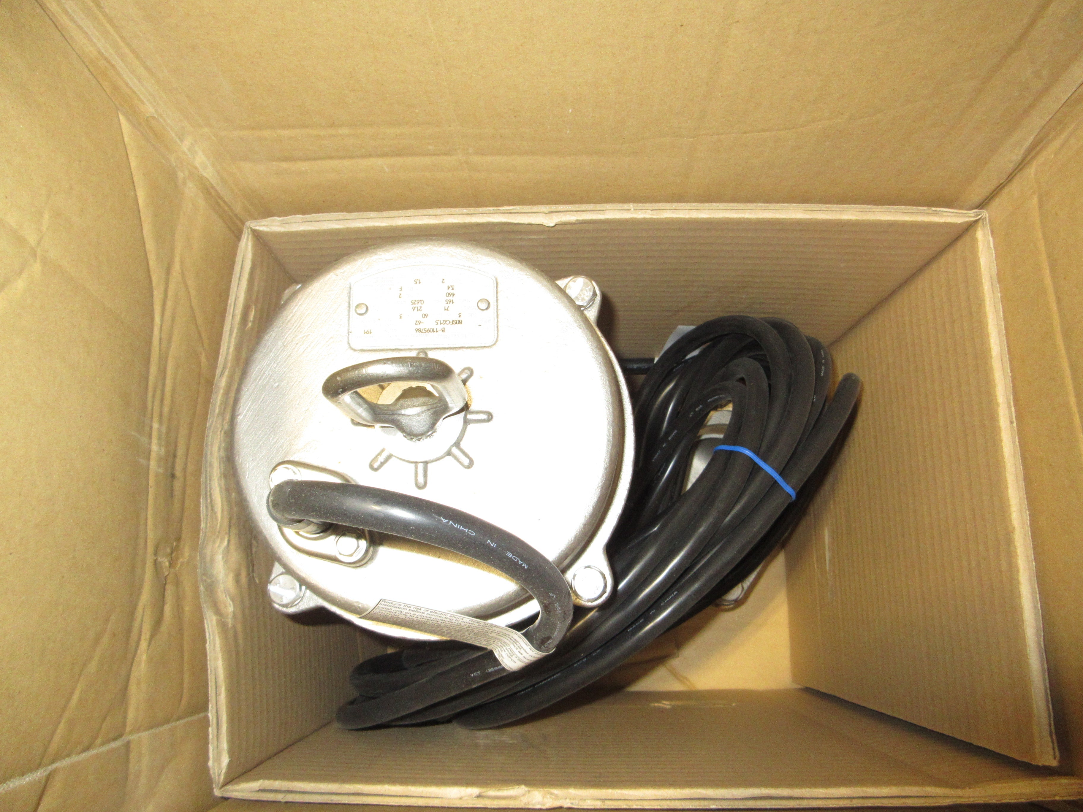 Tsurumi Submersible Pump 80SFQ21.5-62 2HP 460V 60Hz 3Ph 71ft Head 165GPM